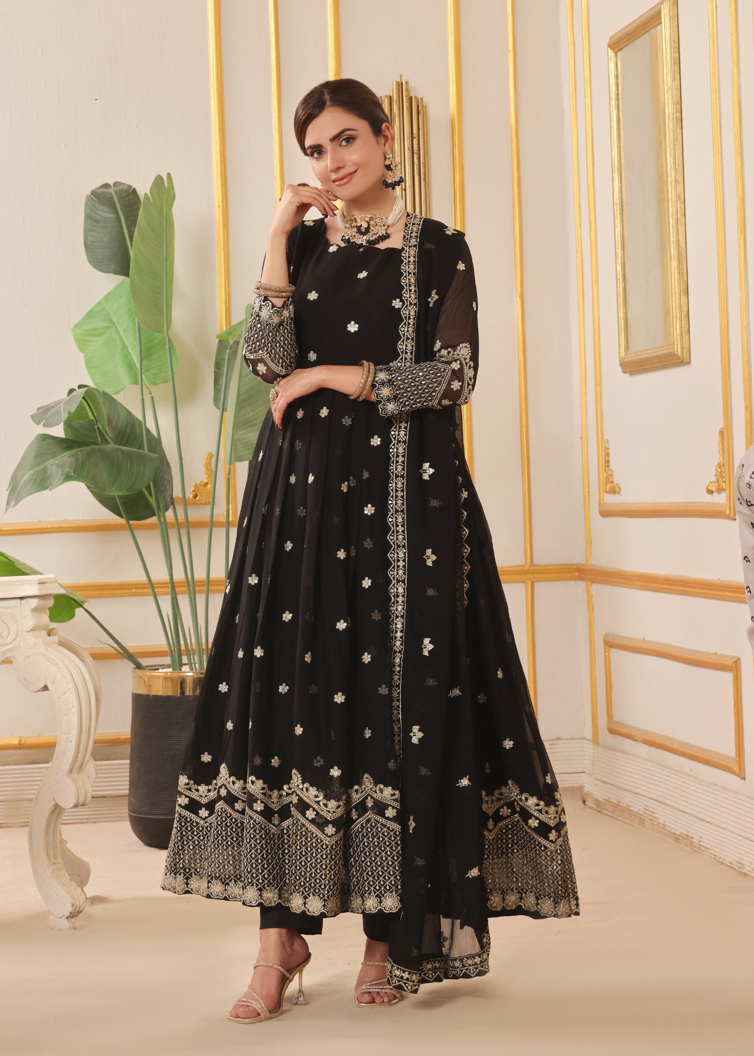 Abaan Zohan Dhanak Black Women 3pcs