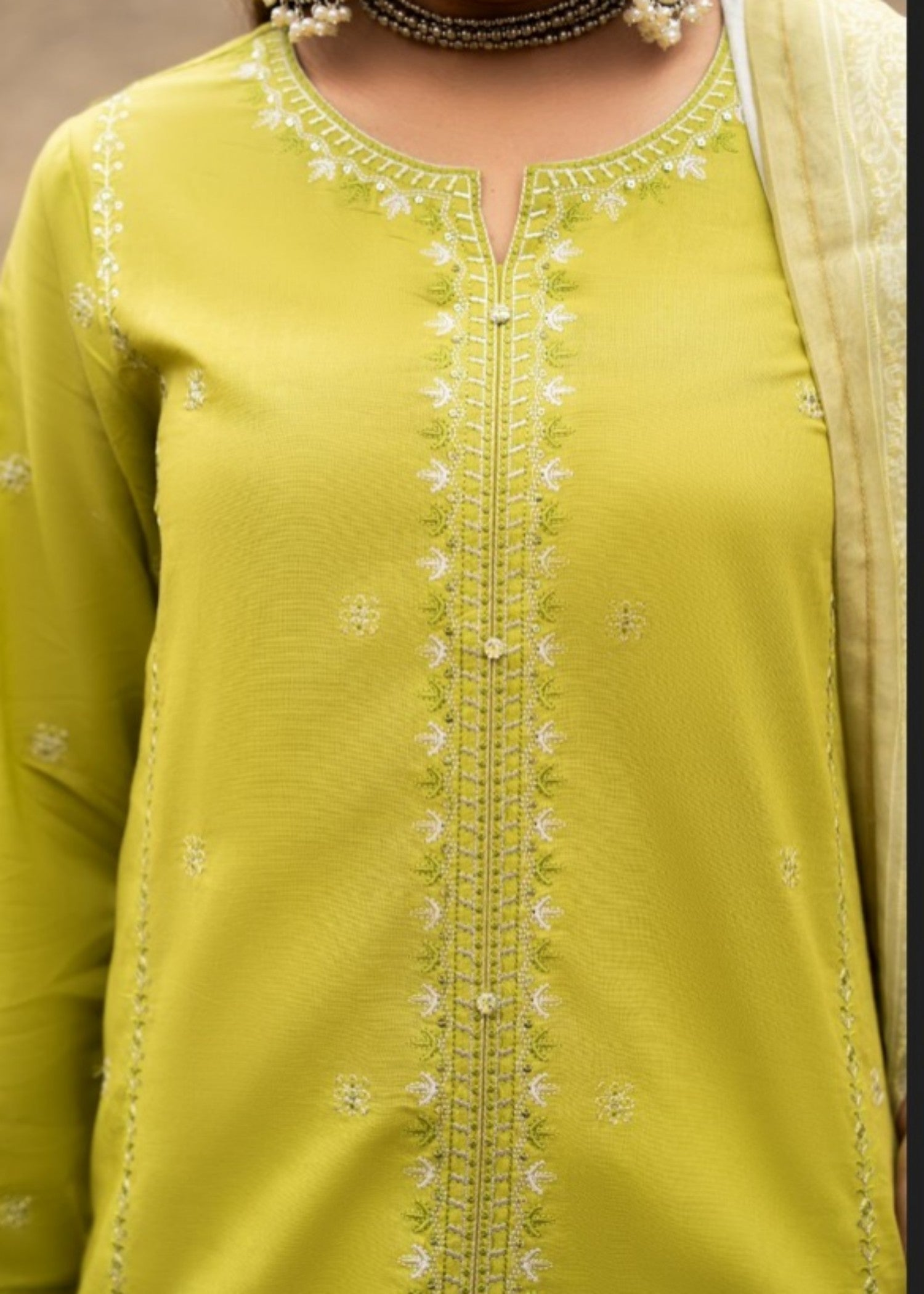 Casual Lite Cotton Emb Suit 10 Women 3pcs