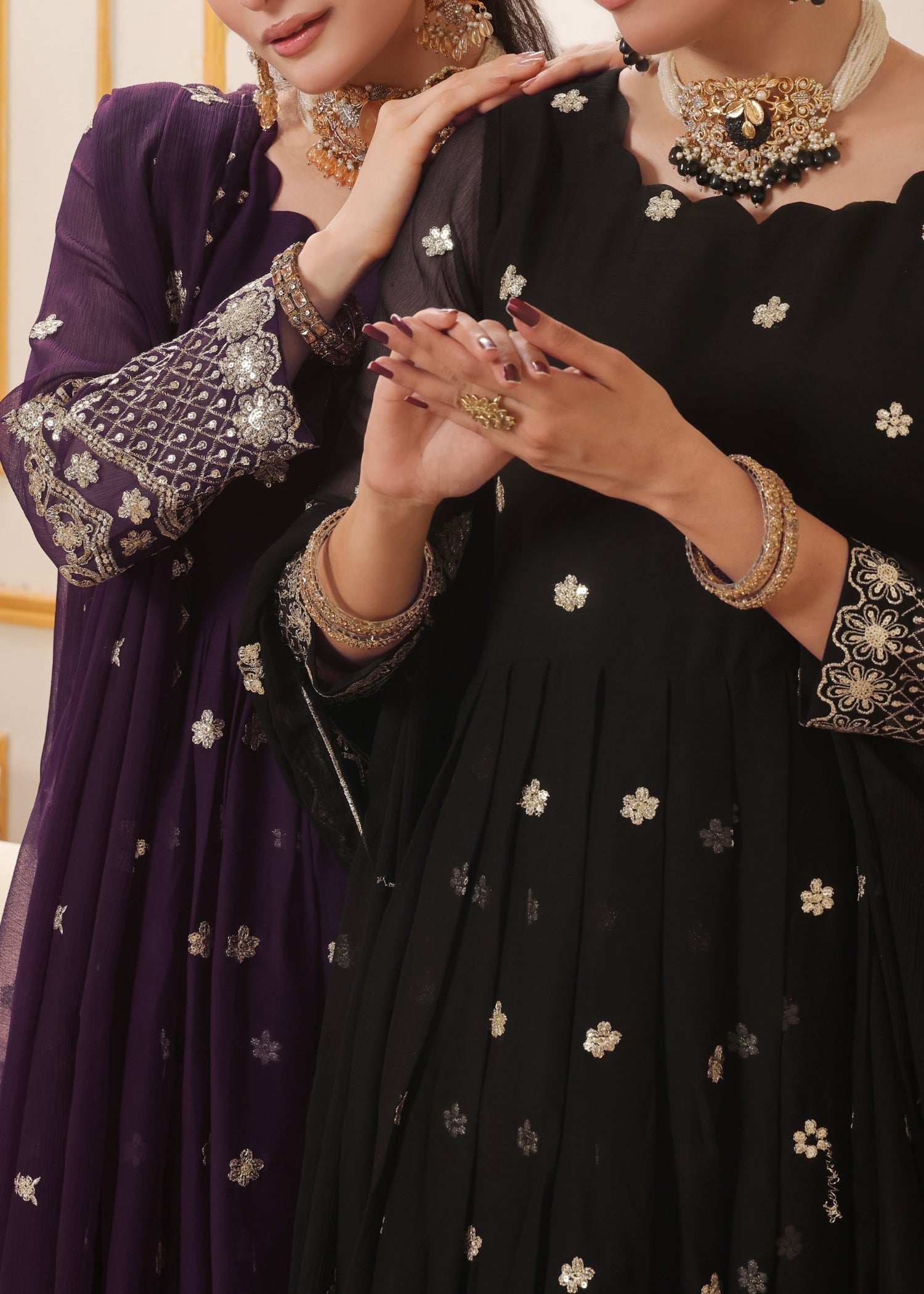 Abaan Zohan Dhanak Black Women 3pcs