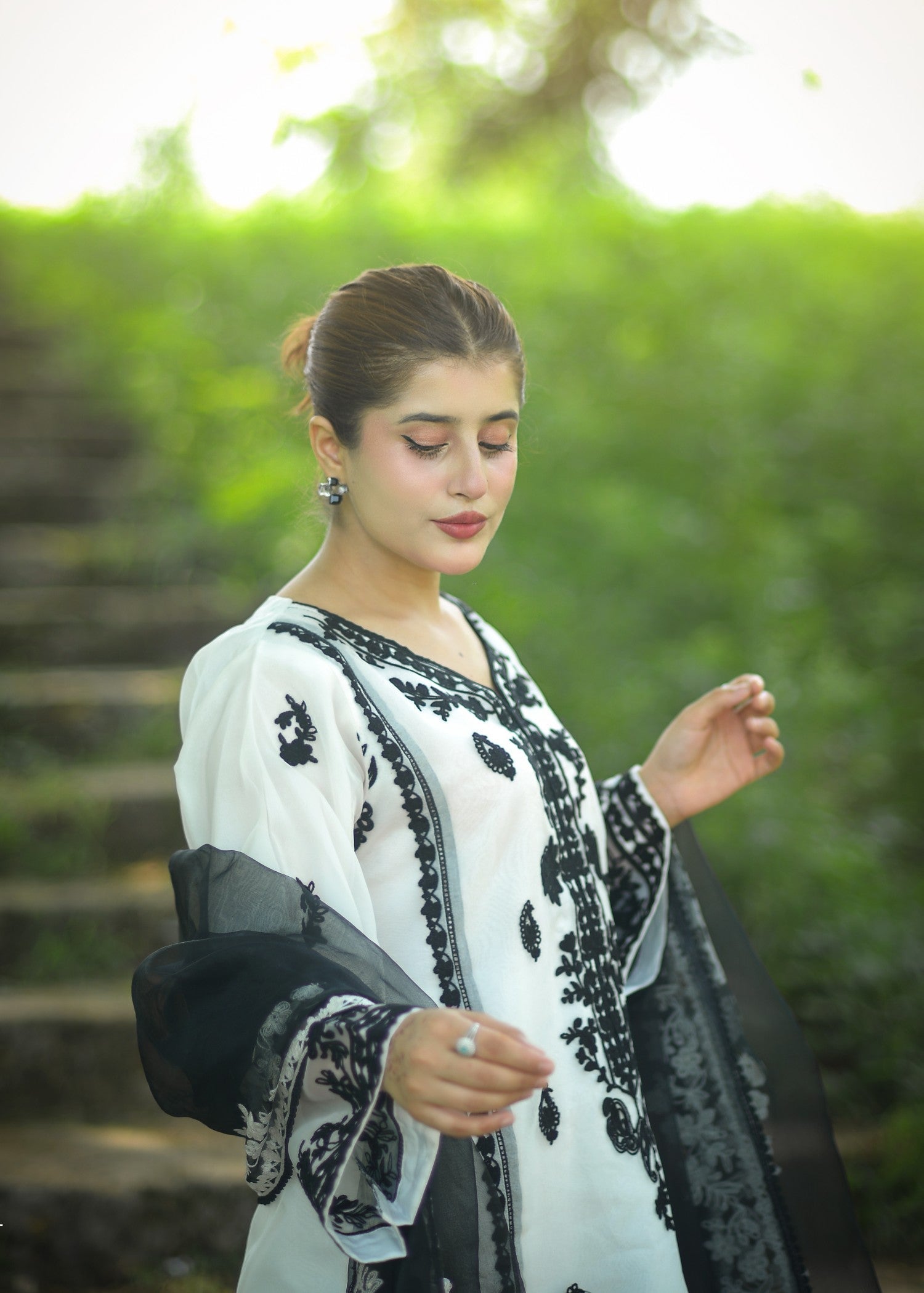 Preetpret White Daffodils Women 3pcs