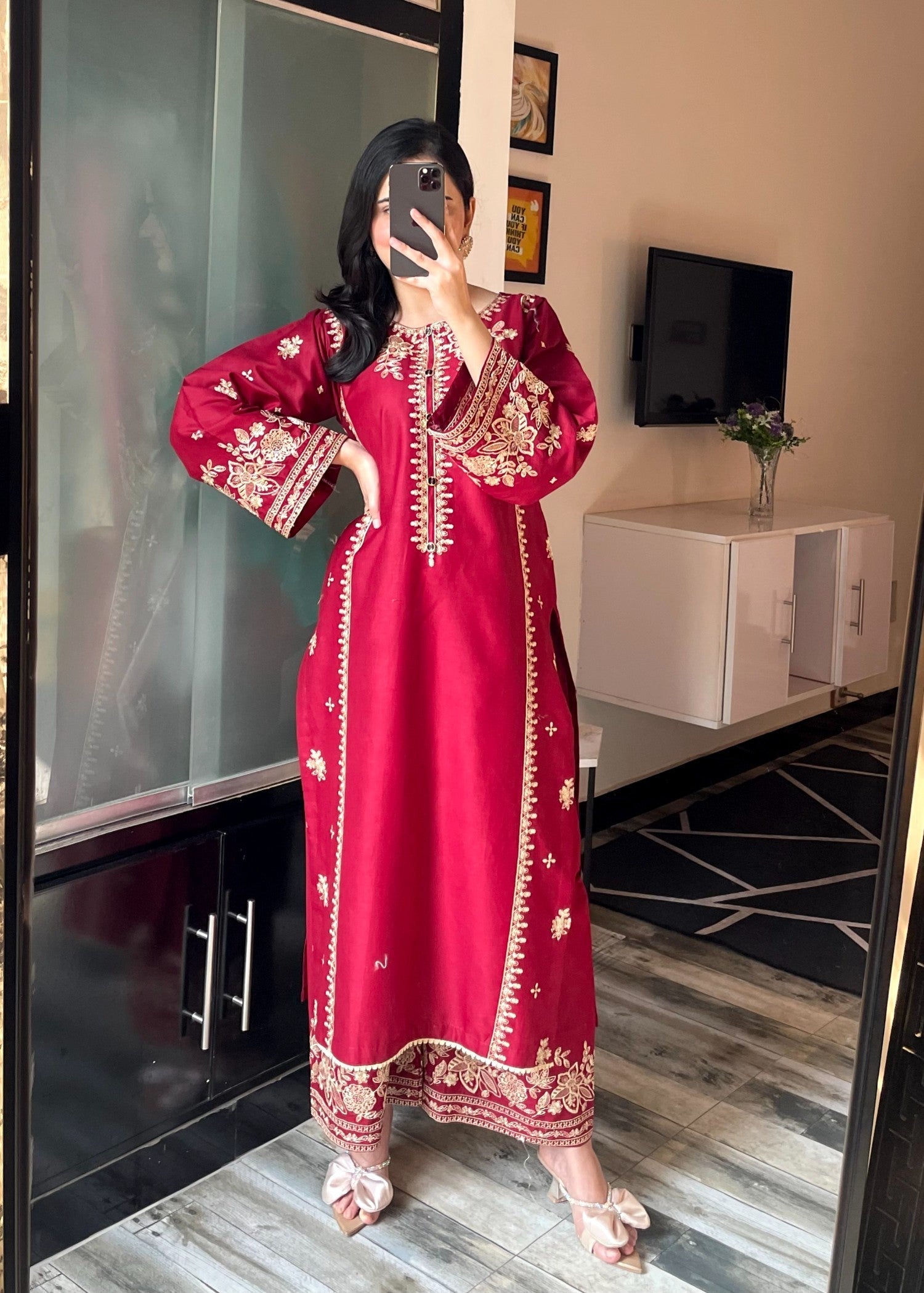 Tehzeeb Libas SAJNI EMBROIDERED Women 2pcs