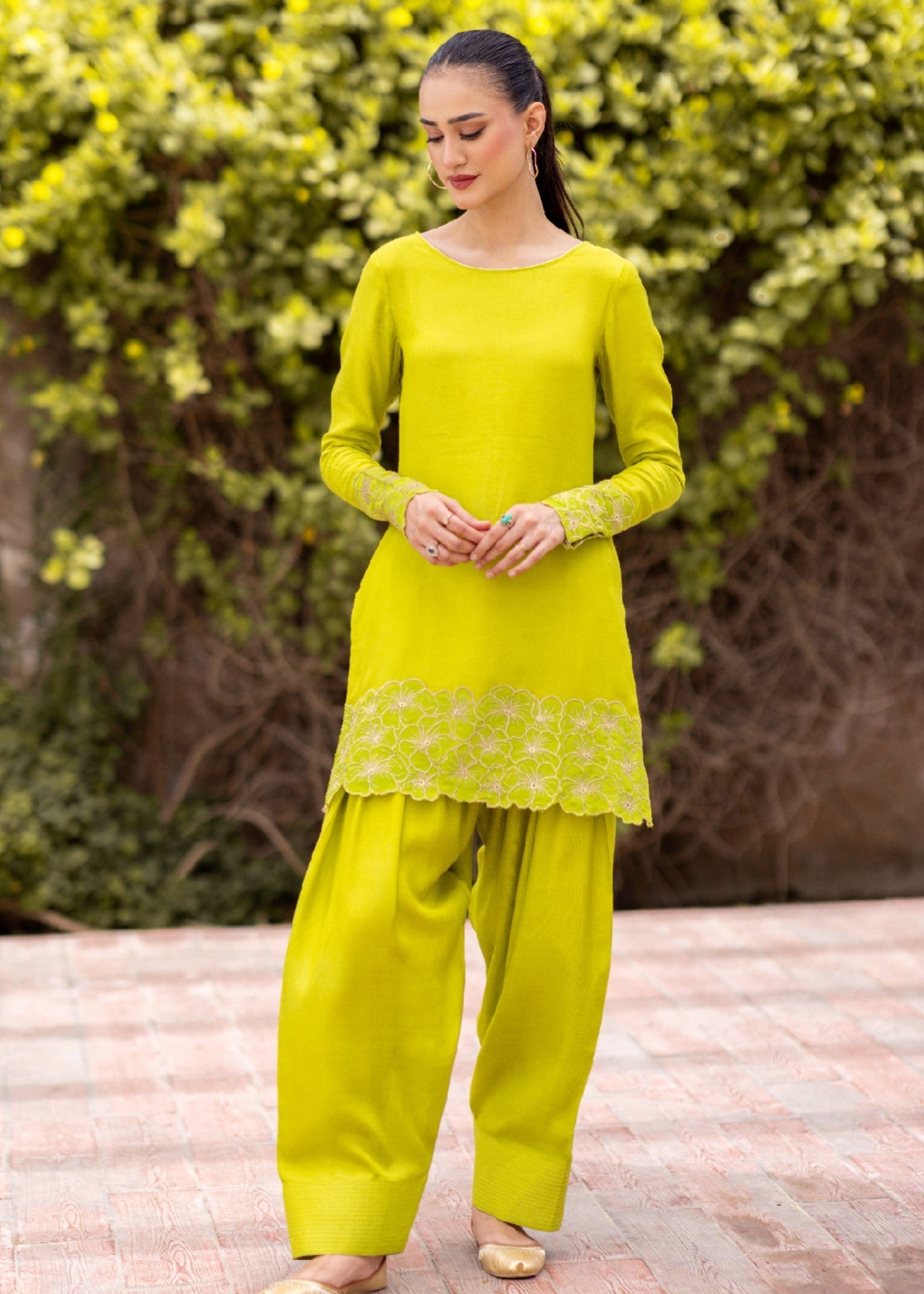 Daak & Co. Mashaal Lime Women 3pcs