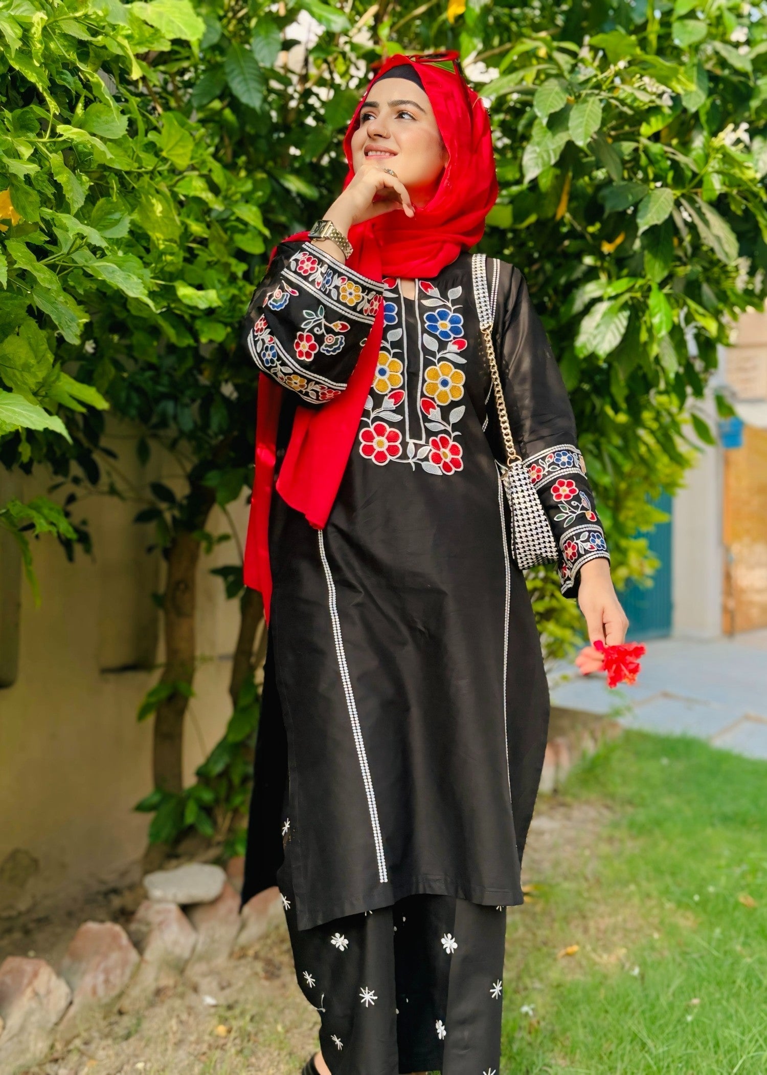 Shehroz Fashion ZARA LAWN EMBROIDERY SUIT FOR WOMEN AND YOUNG GIRLS Women 2pcs