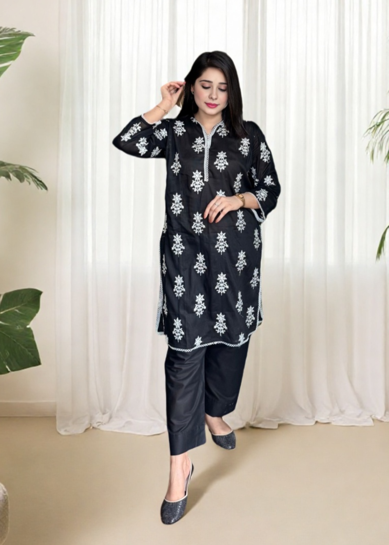 Mirhal Fashion Meme Black Women 2pcs