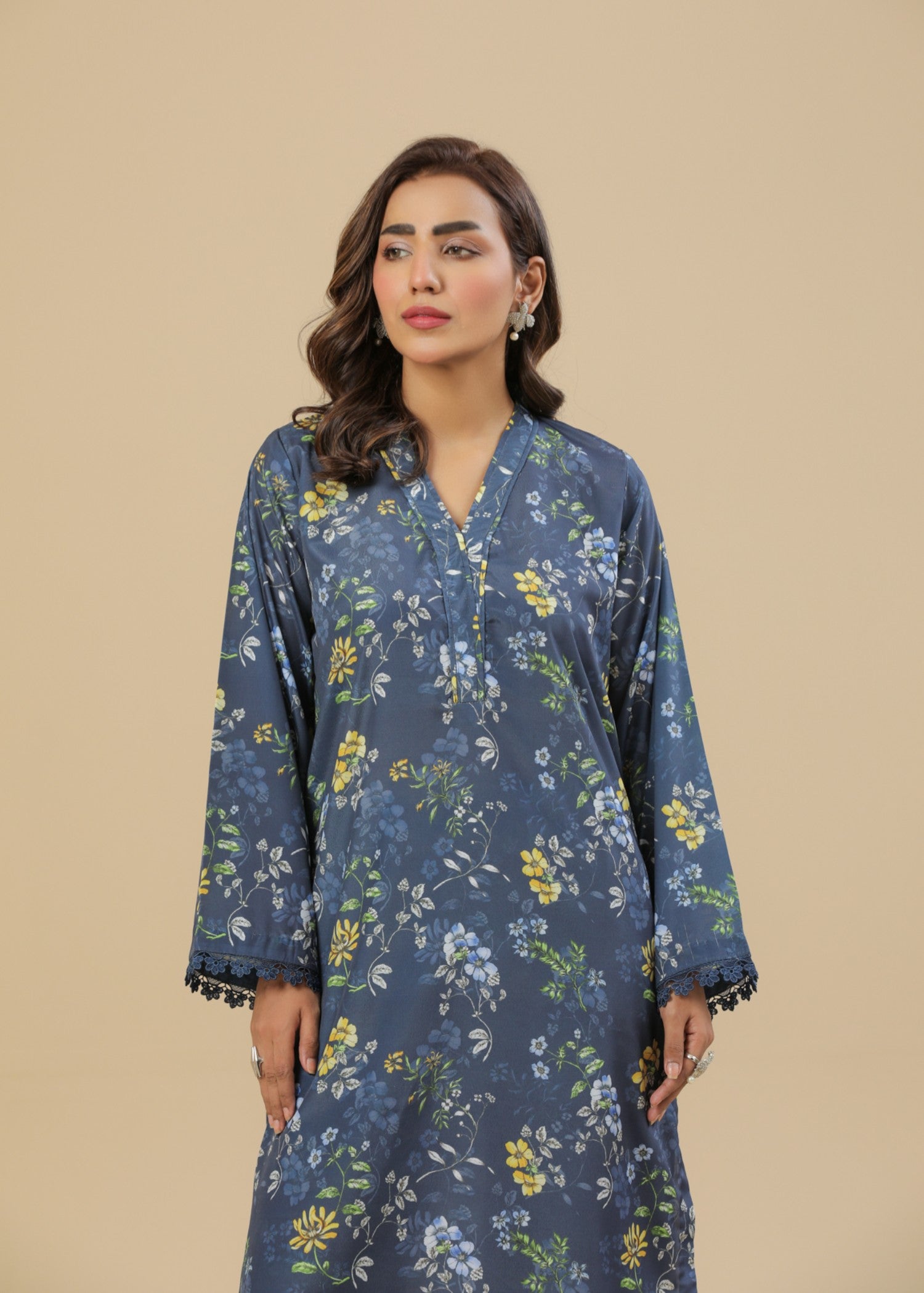 Zenyre Midnight Bloom Printed Set Women 2pcs