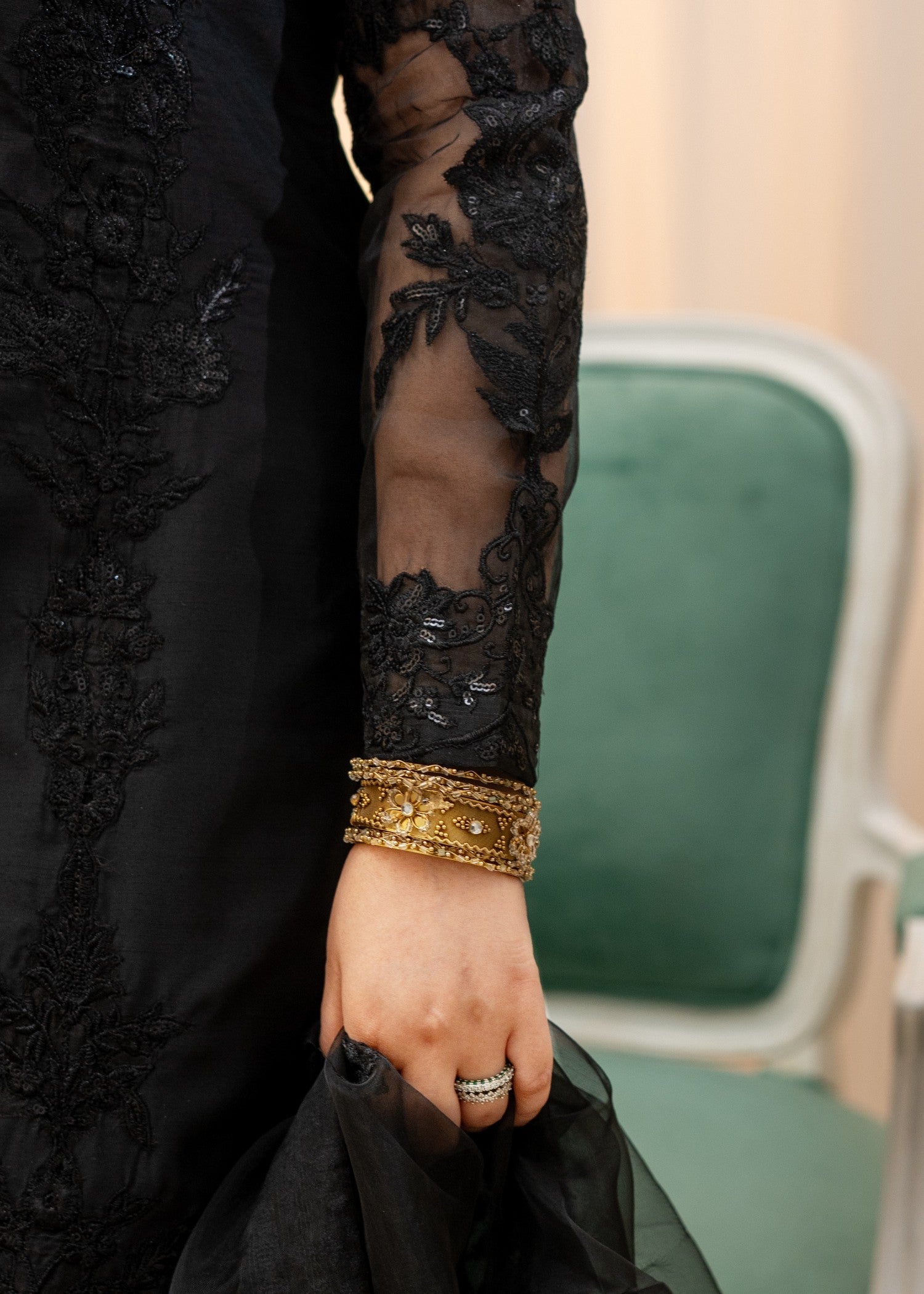 Alyssa Black rawsilk suit ALL305 Women 3pcs