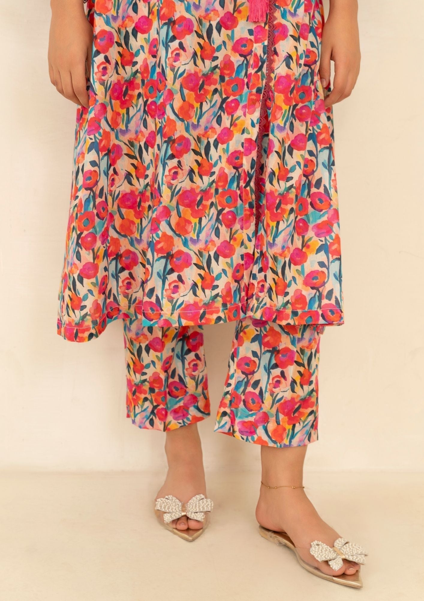 Yolo Pret Digital Print Lawn Angrakha GULMEENA G25 0030 Women 2pcs