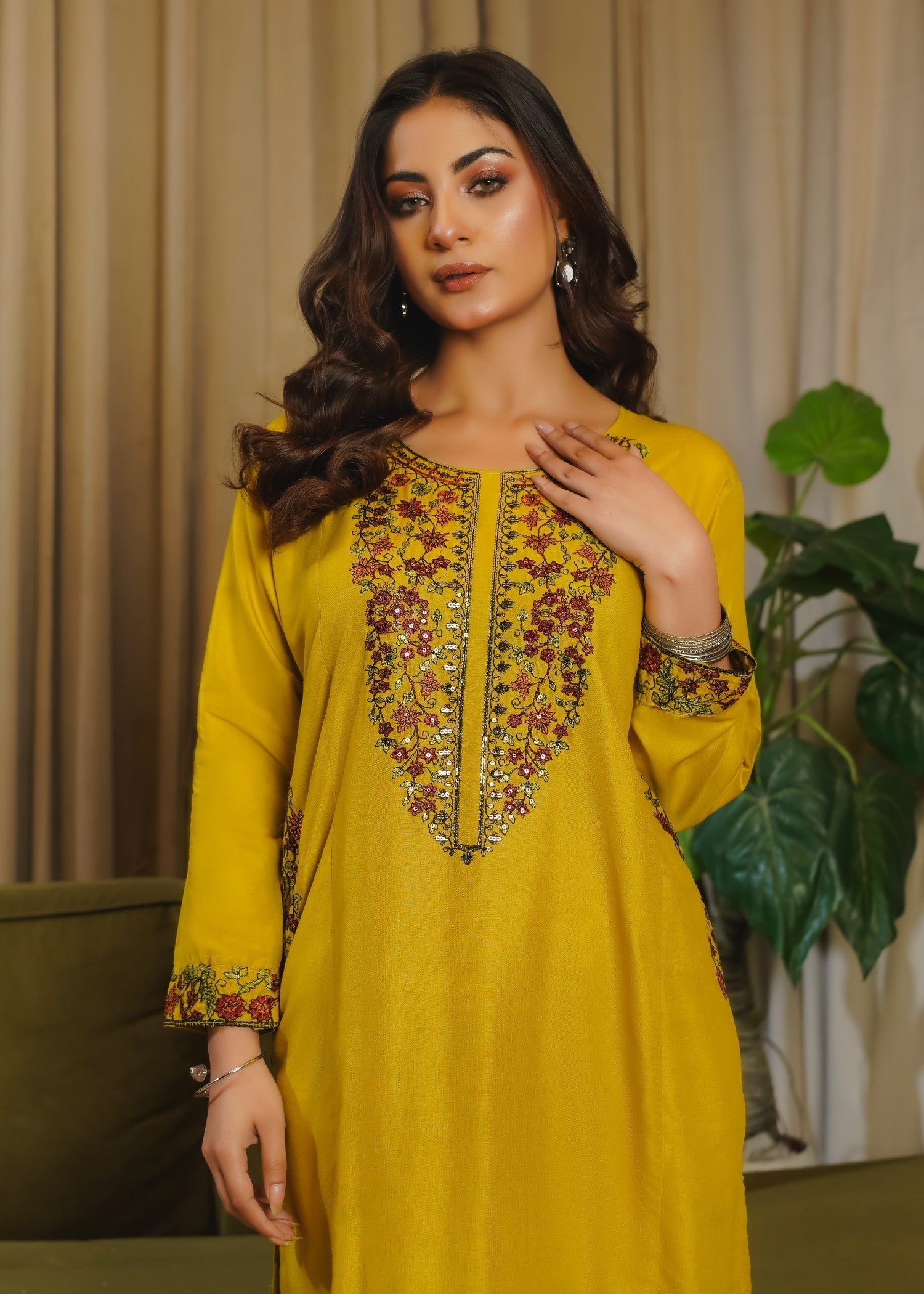 Bin Fatteh Fashion POCKET SEQUENCE Women 2pcs