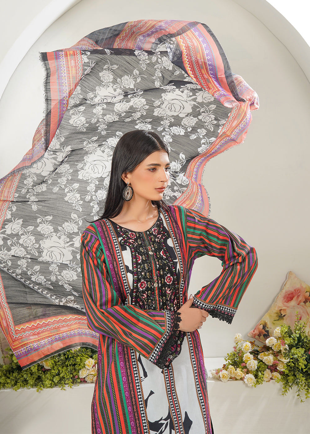 Elara Official Midnight Garden Women 3pcs