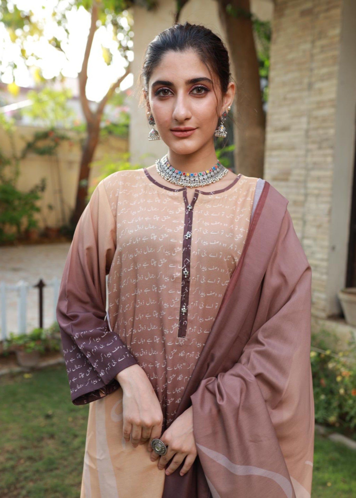 Tng (The Next Generation) Iqbal Set V2 | | Stitched | Brown Women 2pcs
