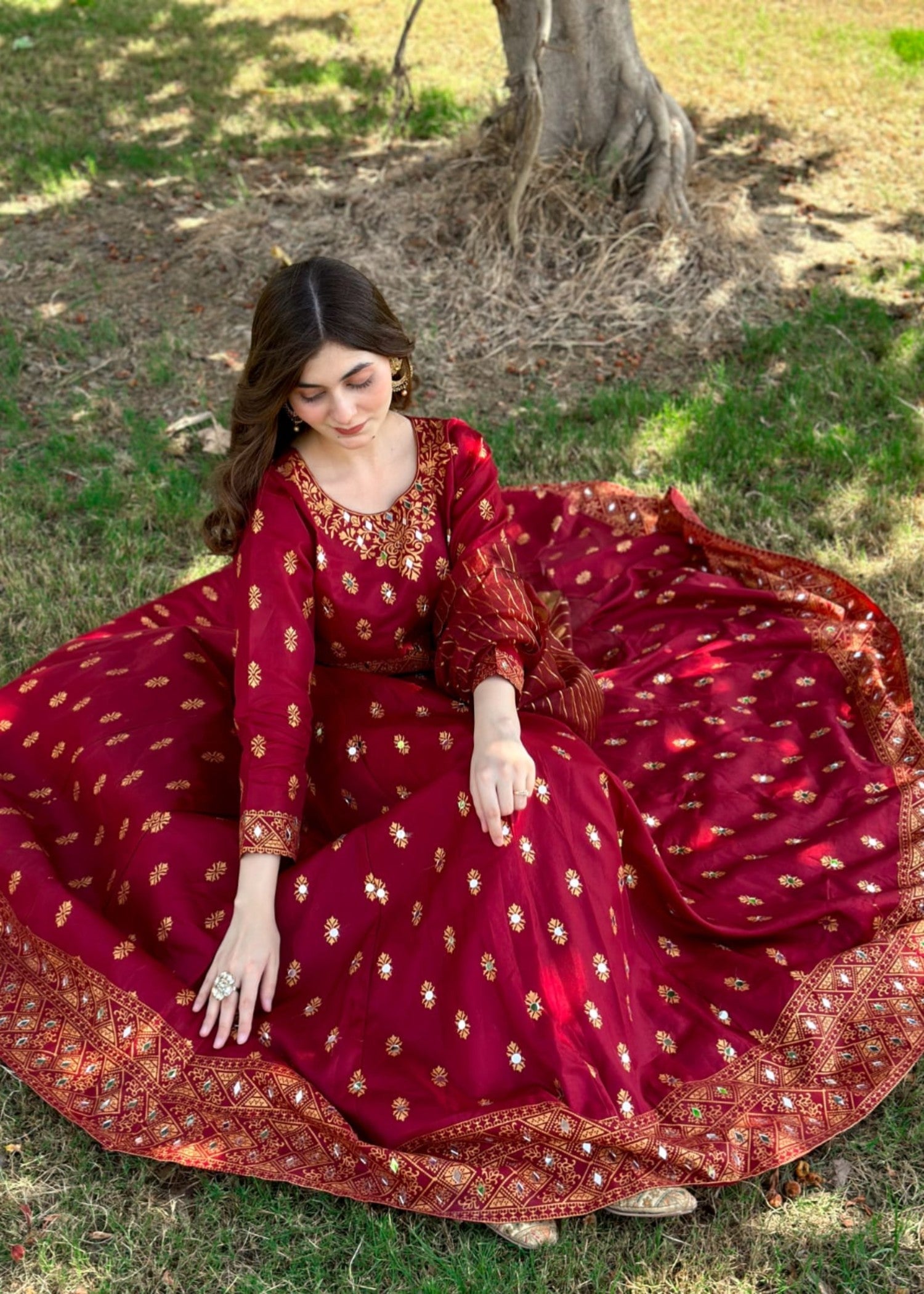 1 Mahoor Haven MAROON 0051 Women 2pcs