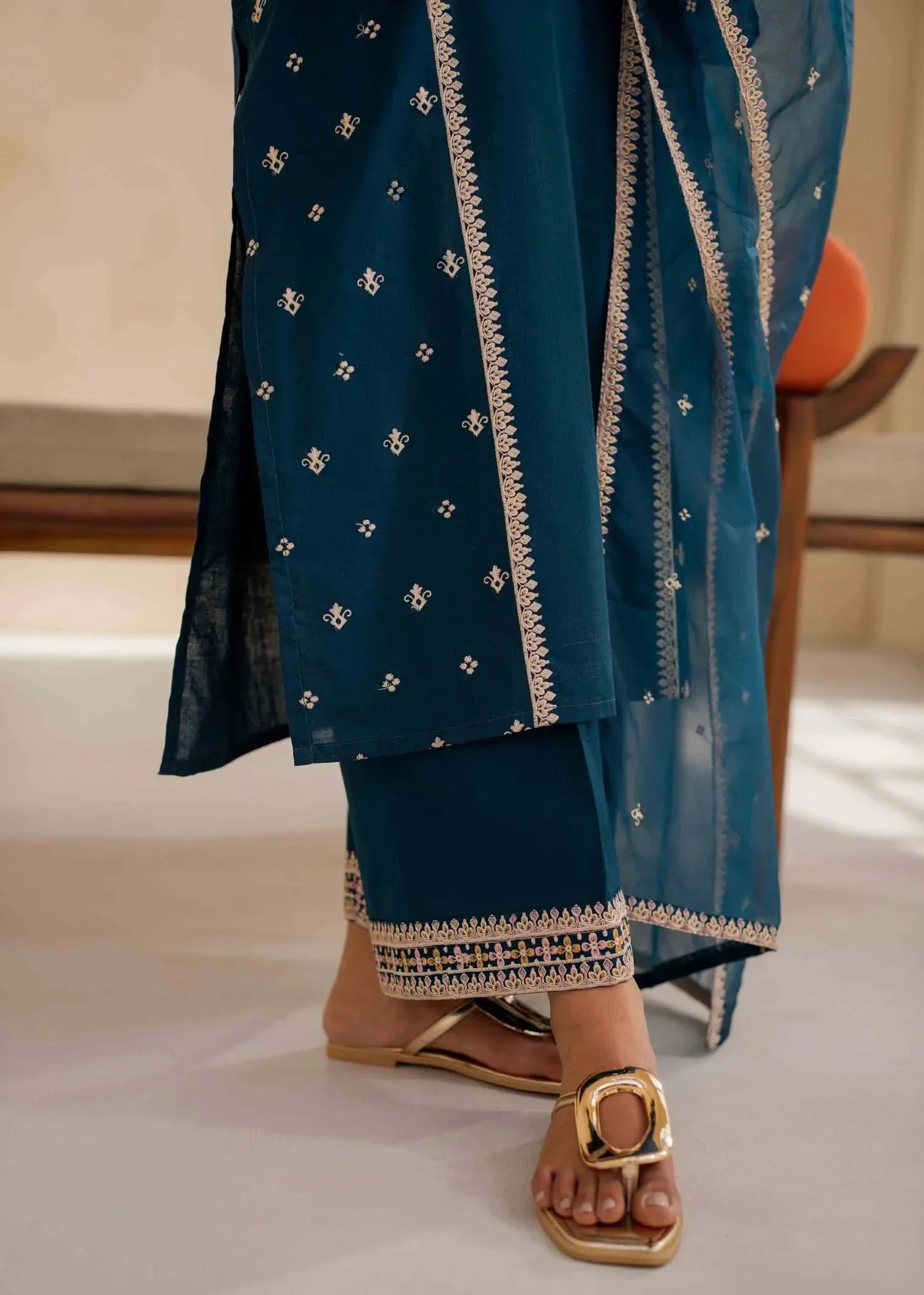 Ayesha Asif TEAL SERENITY SUIT Women 3pcs