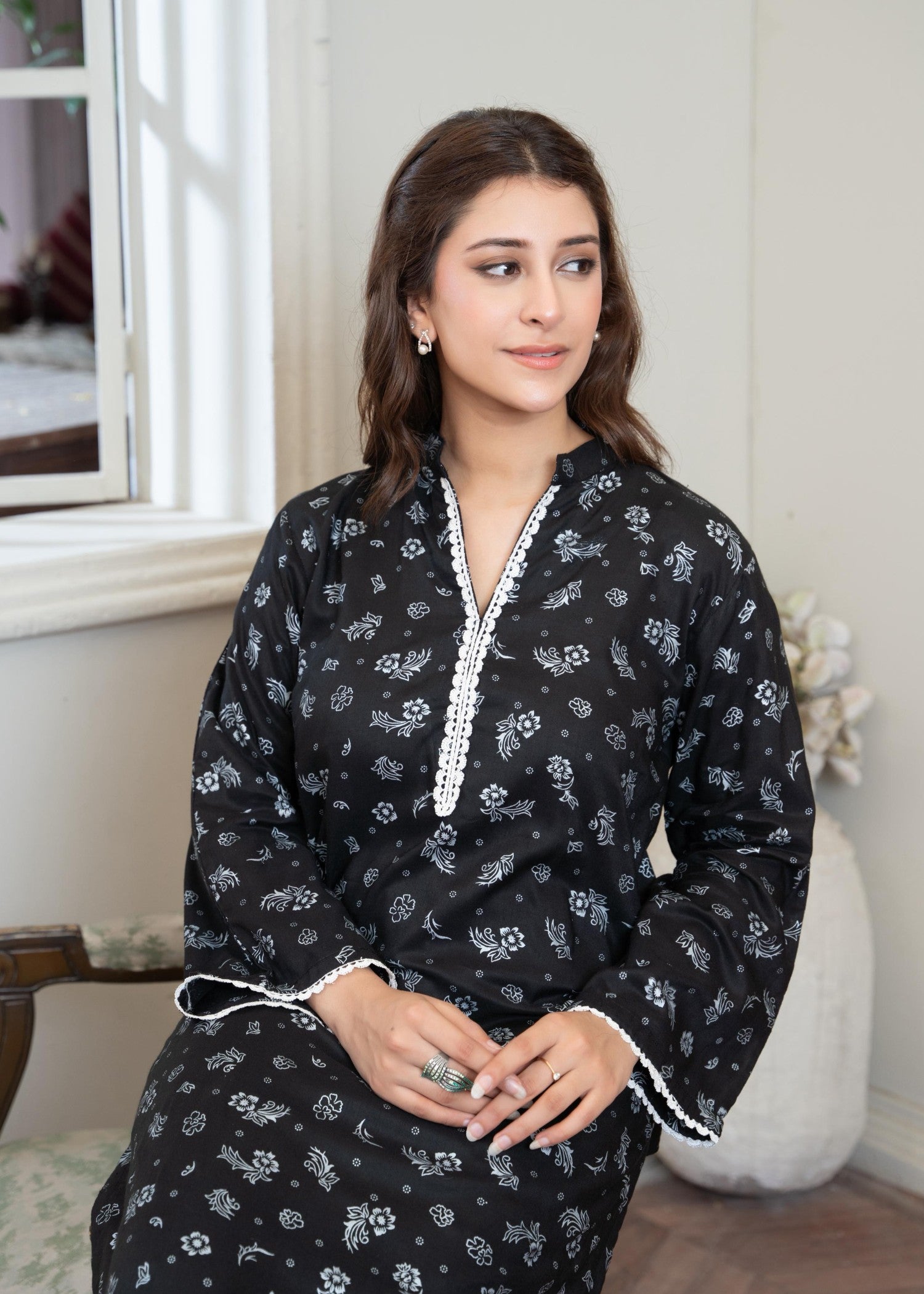 B.K Clothings Zahra Noir Women 2pcs