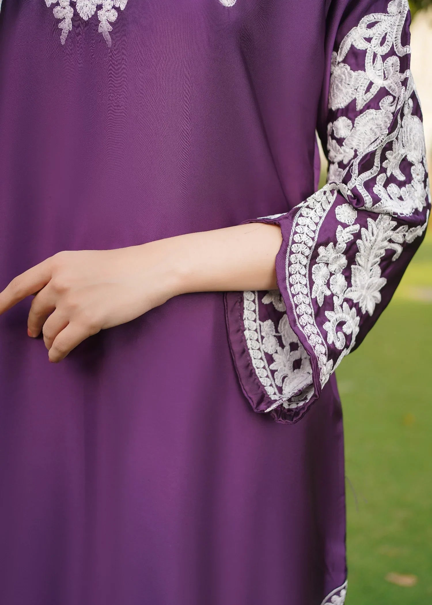 Rangoon Clothing Parisa Silk Plum Women 3pcs