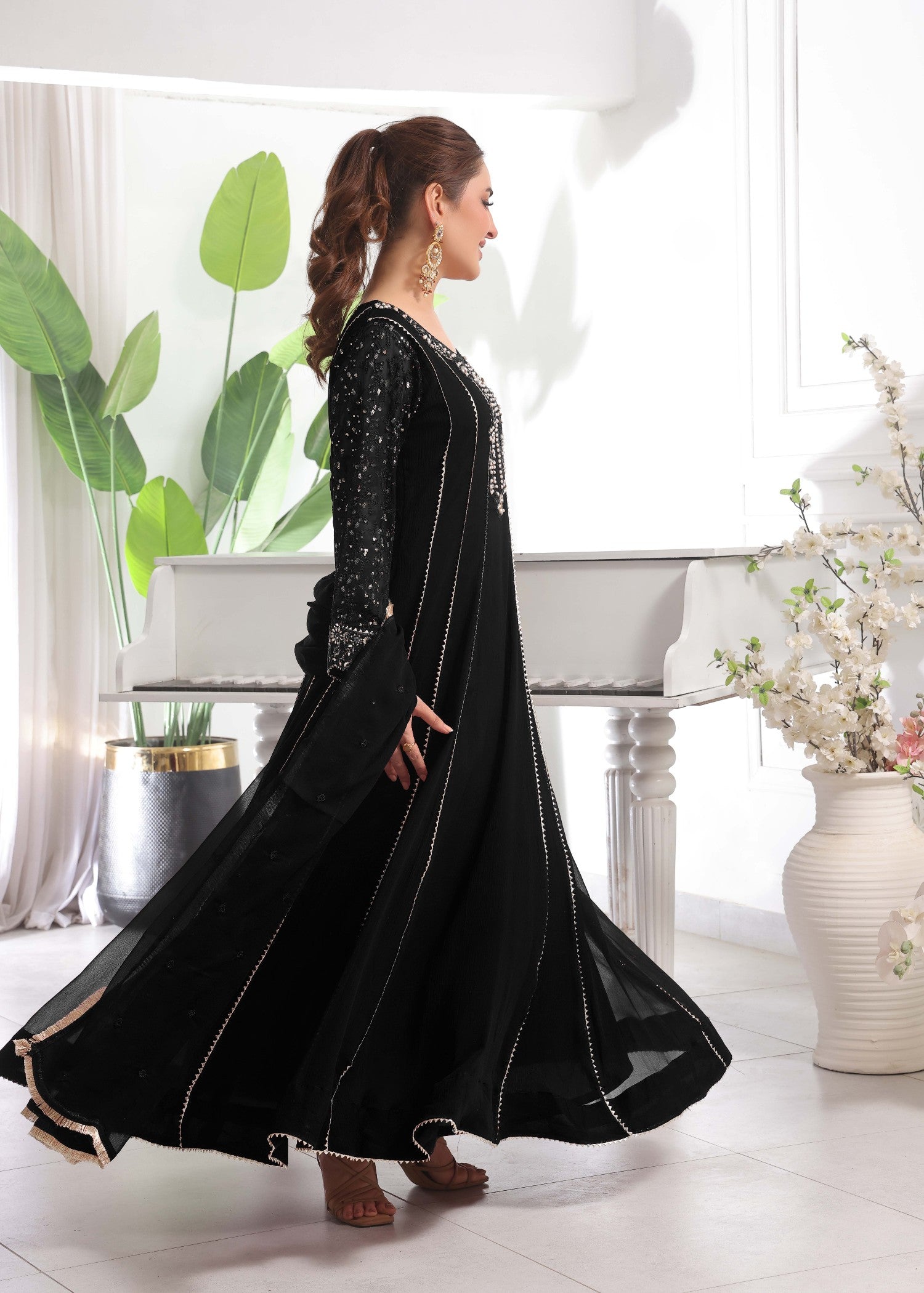 Alsiyab Raani Black Women 3pcs