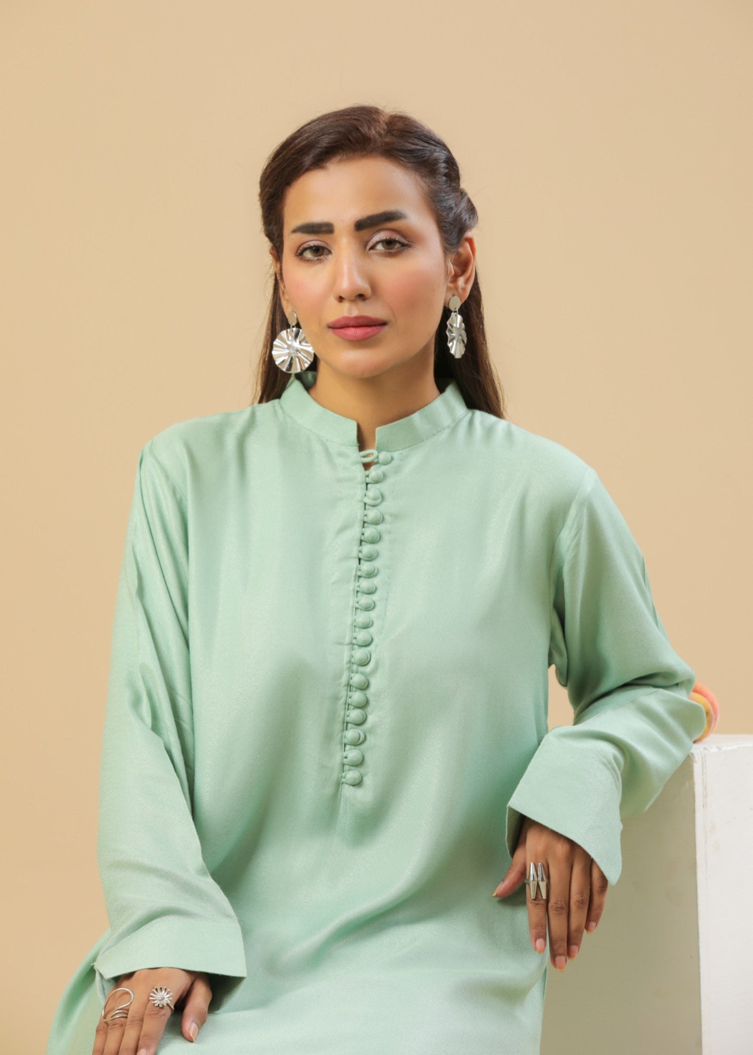 Zenyre Mint Dove Solid Set Women 2pcs