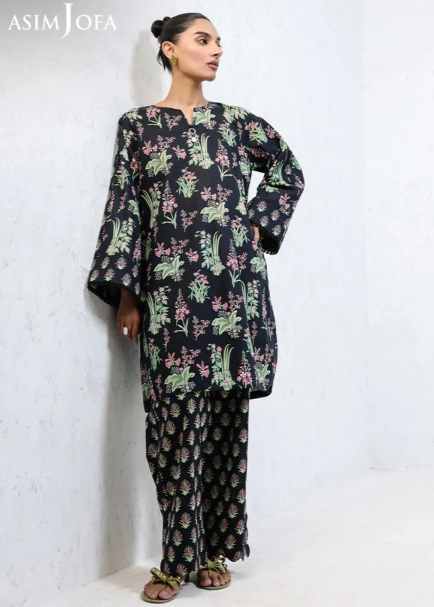 Asim Jofa AJPB 214 PRINTED CAMBRIC STITCHED Women 2pcs