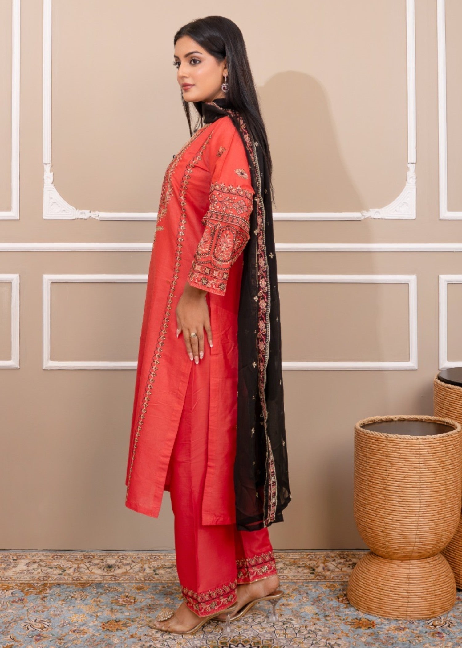 Tehzeeb Libas NOOR EMBROIDERED Women 3pcs