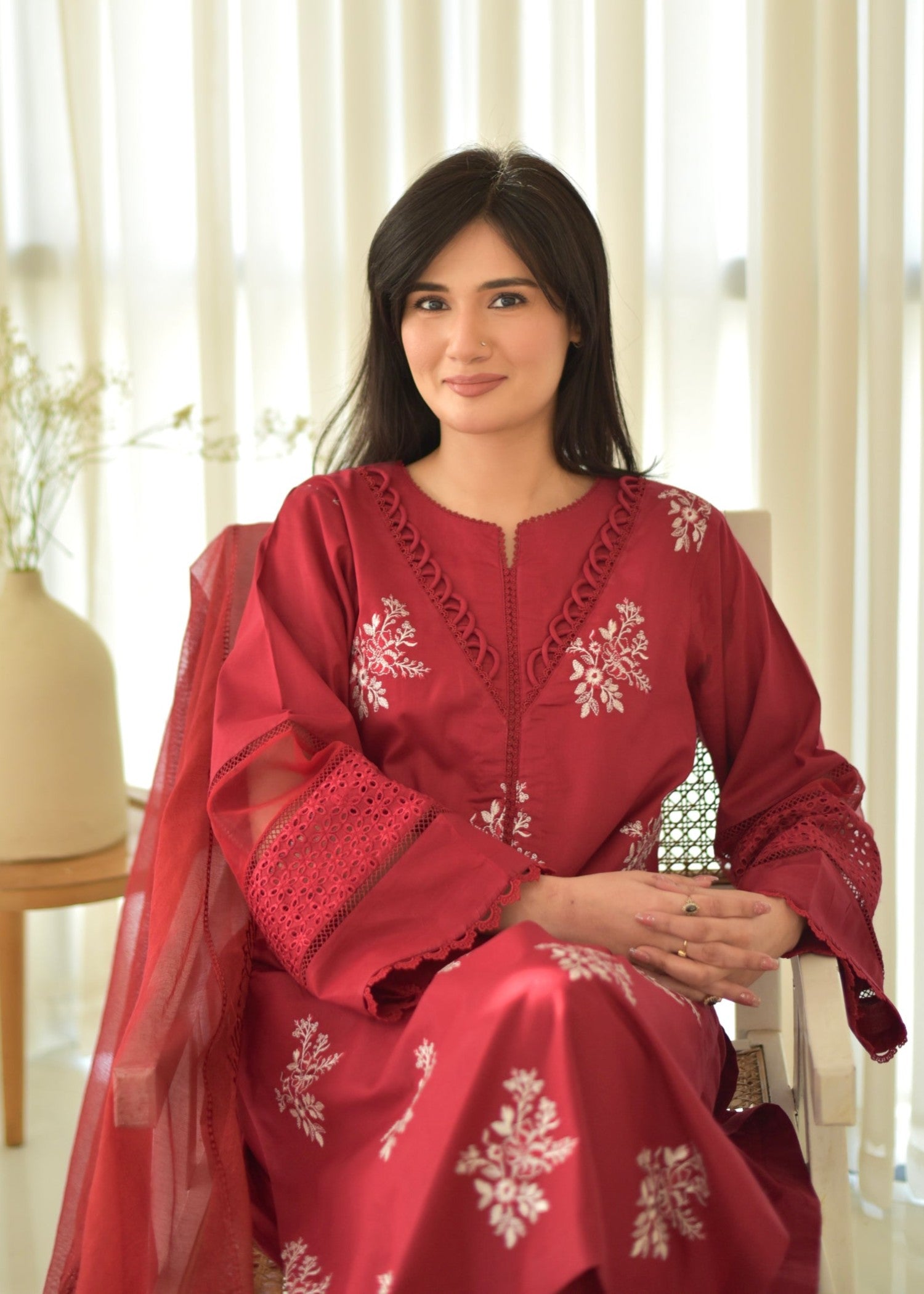 Glamour Stylo Maroon Women 2pcs