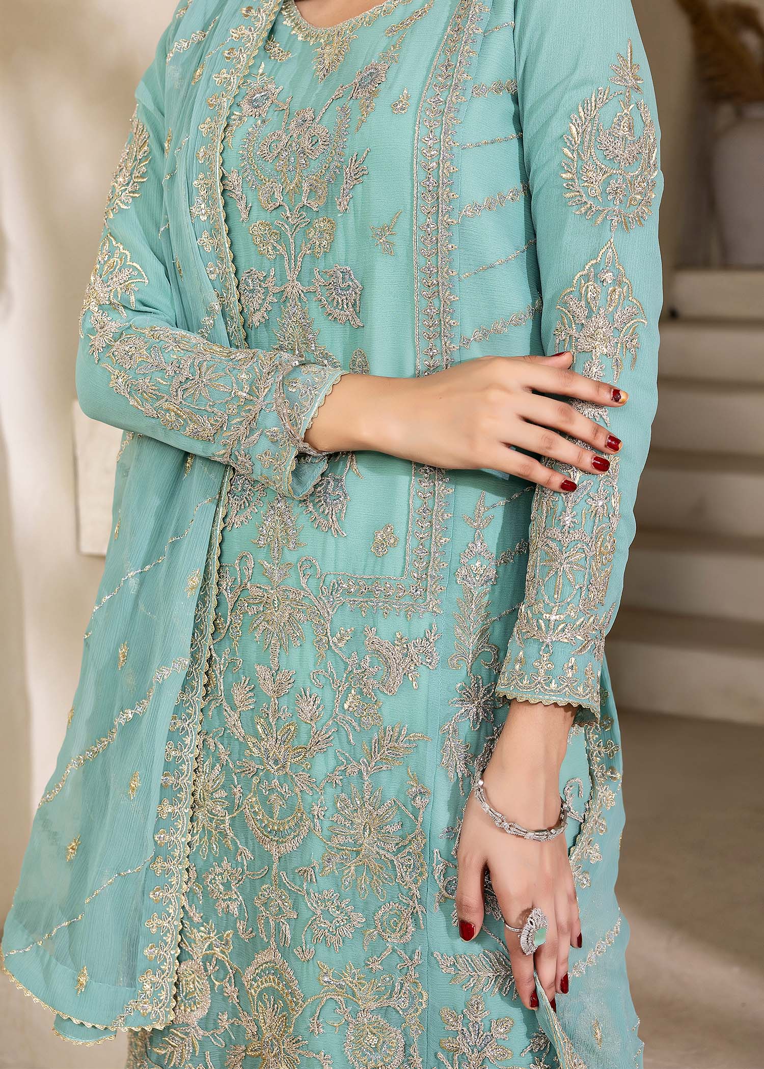 Kanwal Zainab AQUA ELEGANCE Women 3pcs