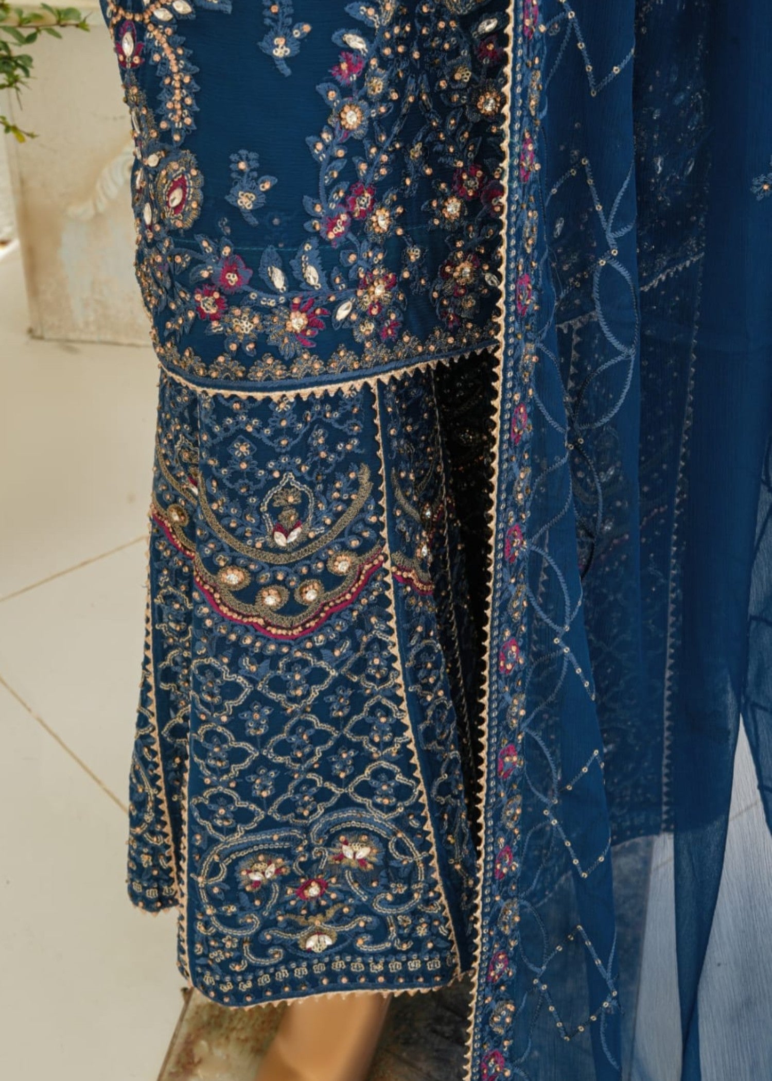 Ahmed Creations ALISHBA BLUE Women 3pcs