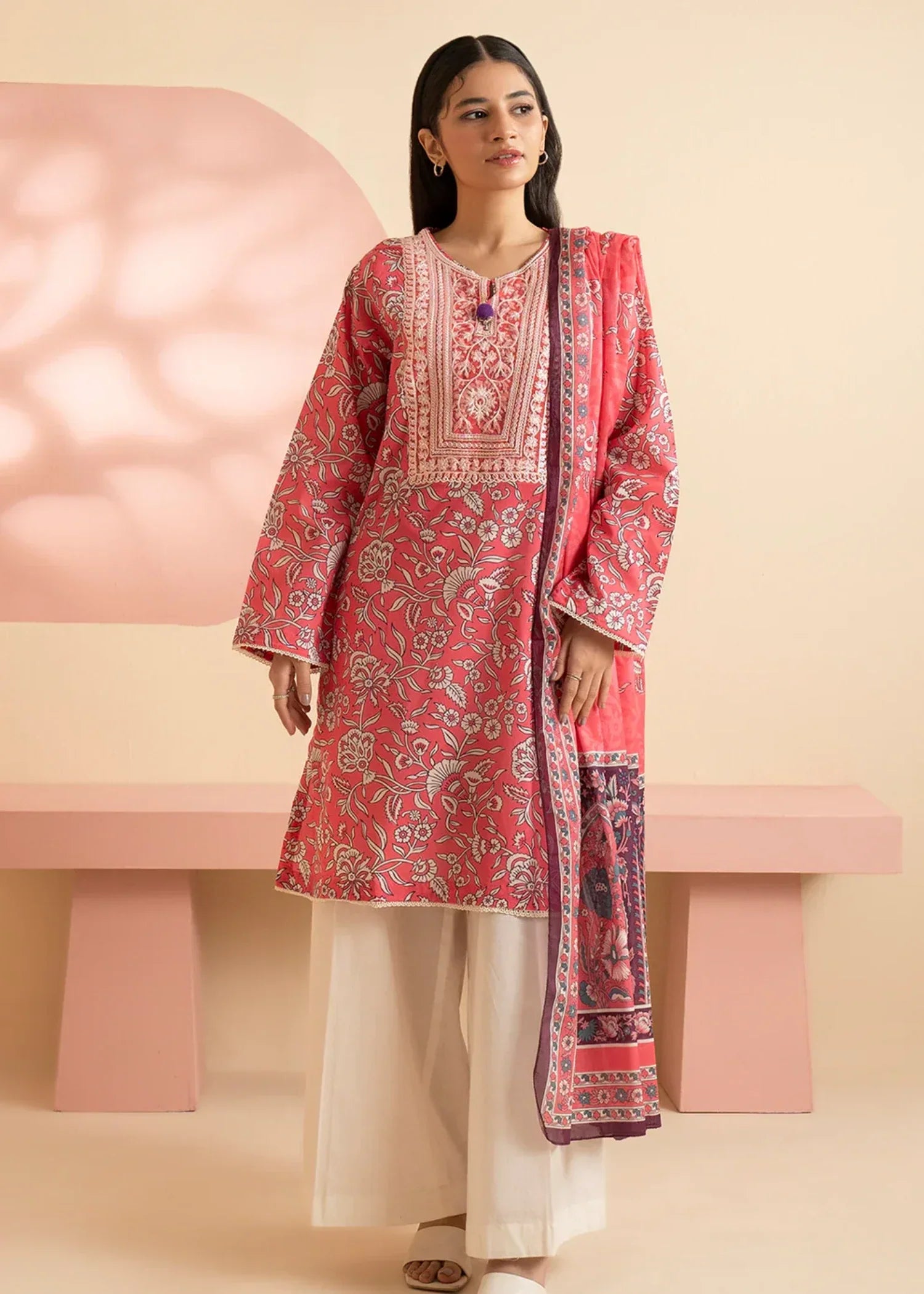 Zellbury WPS2521476 Coral Red Women 2pcs