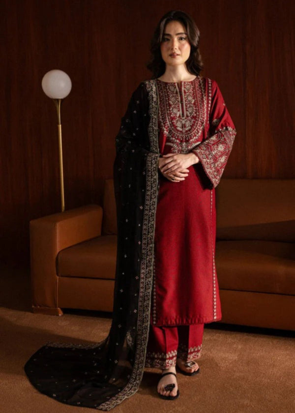 Chaudhary Arts Laal pari Embroidered Women 3pcs