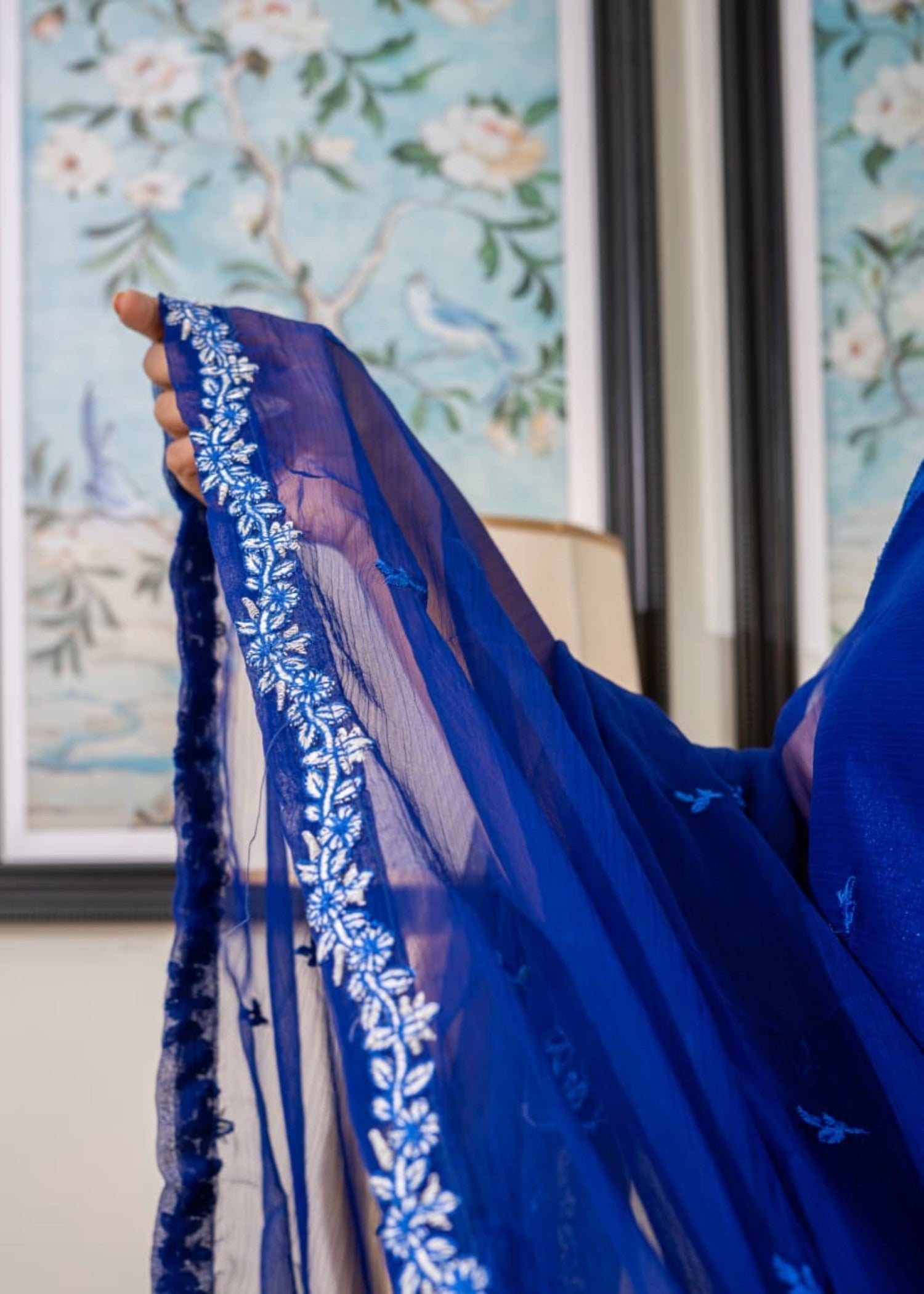 Tehzeeb Libas ROYAL AZURE CHARM CHIFOON EMBROIDERD Women 3pcs