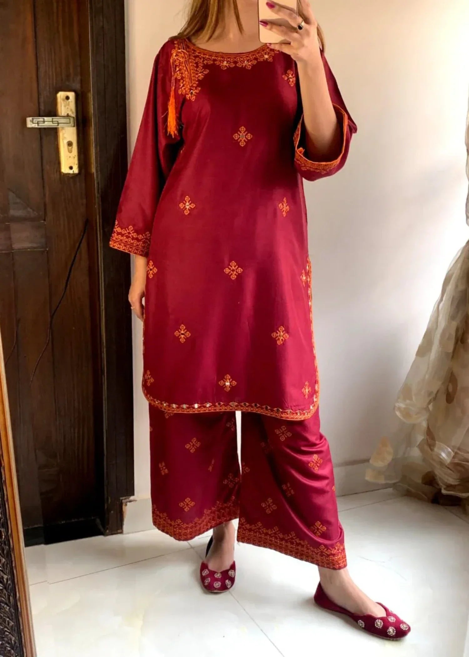 Preetpret BALOCHI MAROON Women 2pcs