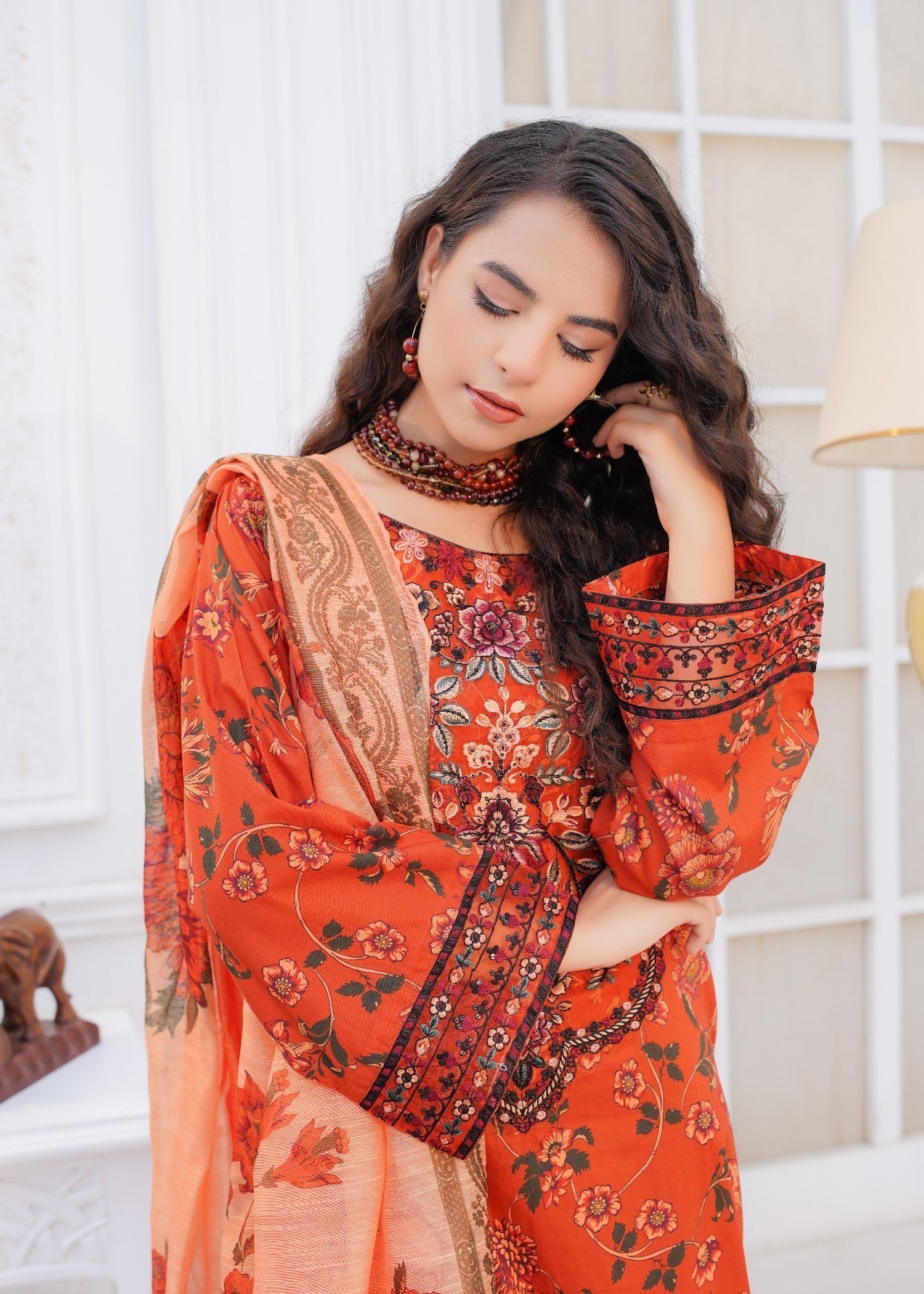 Safdar Embroidery Printed Pure Lawn Embroidered 19 Women 3pcs