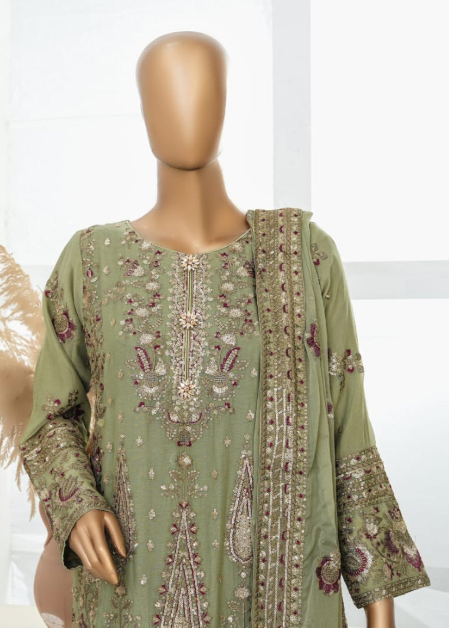 Ahmed Creations MAHROSH GREEN Women 3pcs