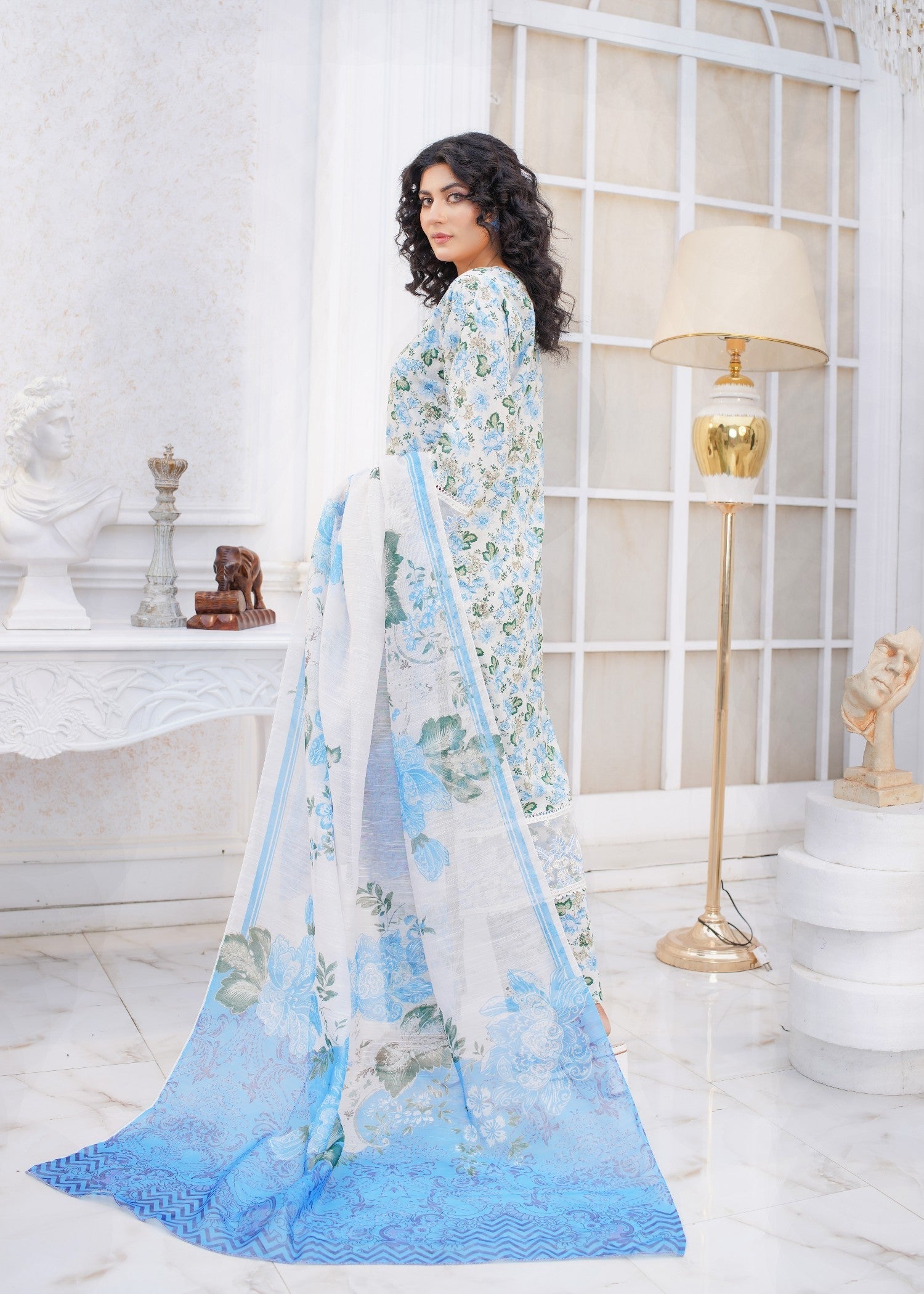 Safdar Embroidery Printed Pure Lawn Embroidered 18 Women 3pcs