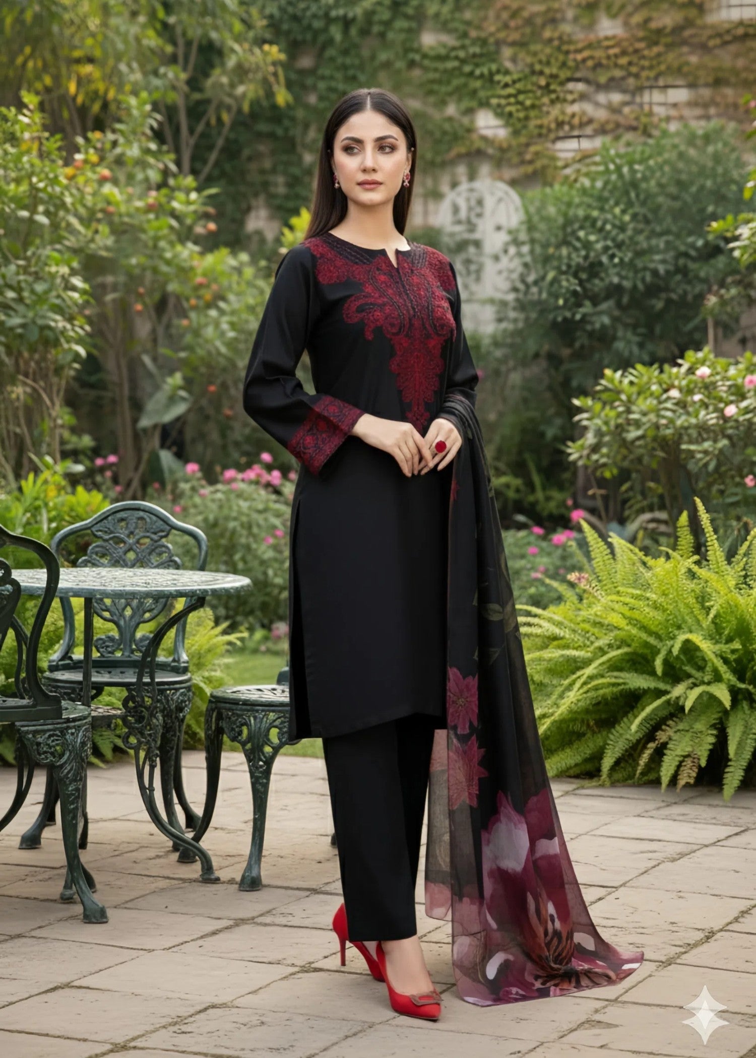Haraj Collections Black ivy Women 3pcs