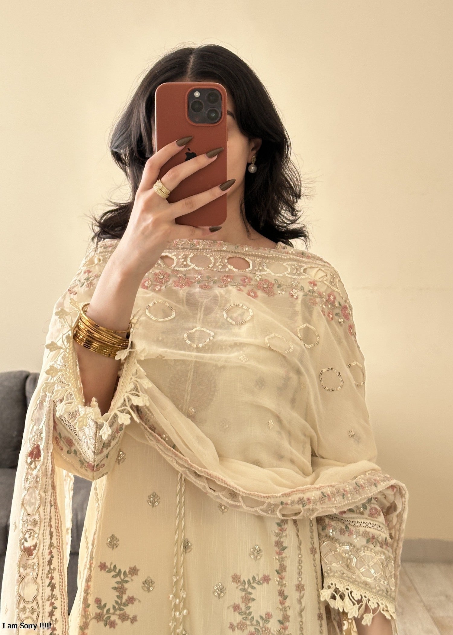 Bin Tayyab (BT006287 CRM) Women 3pcs