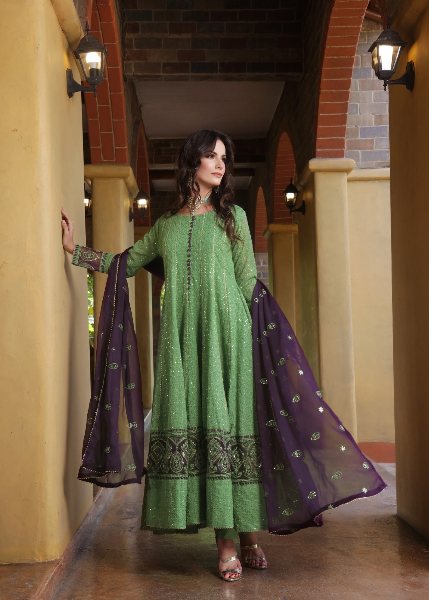 Abaan Zohan Raqs Pistachio Green Women 3pcs