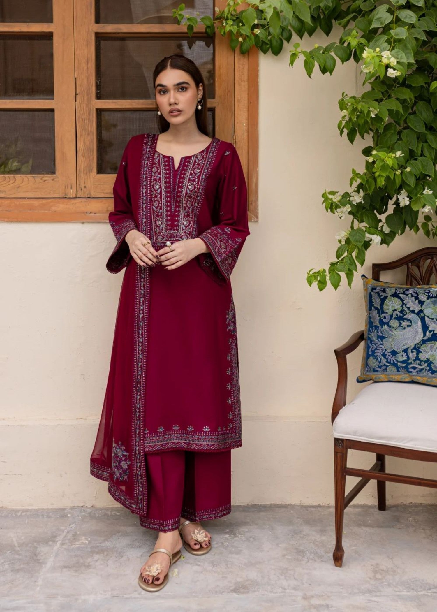 Kunaar Burgundi Women 3pcs