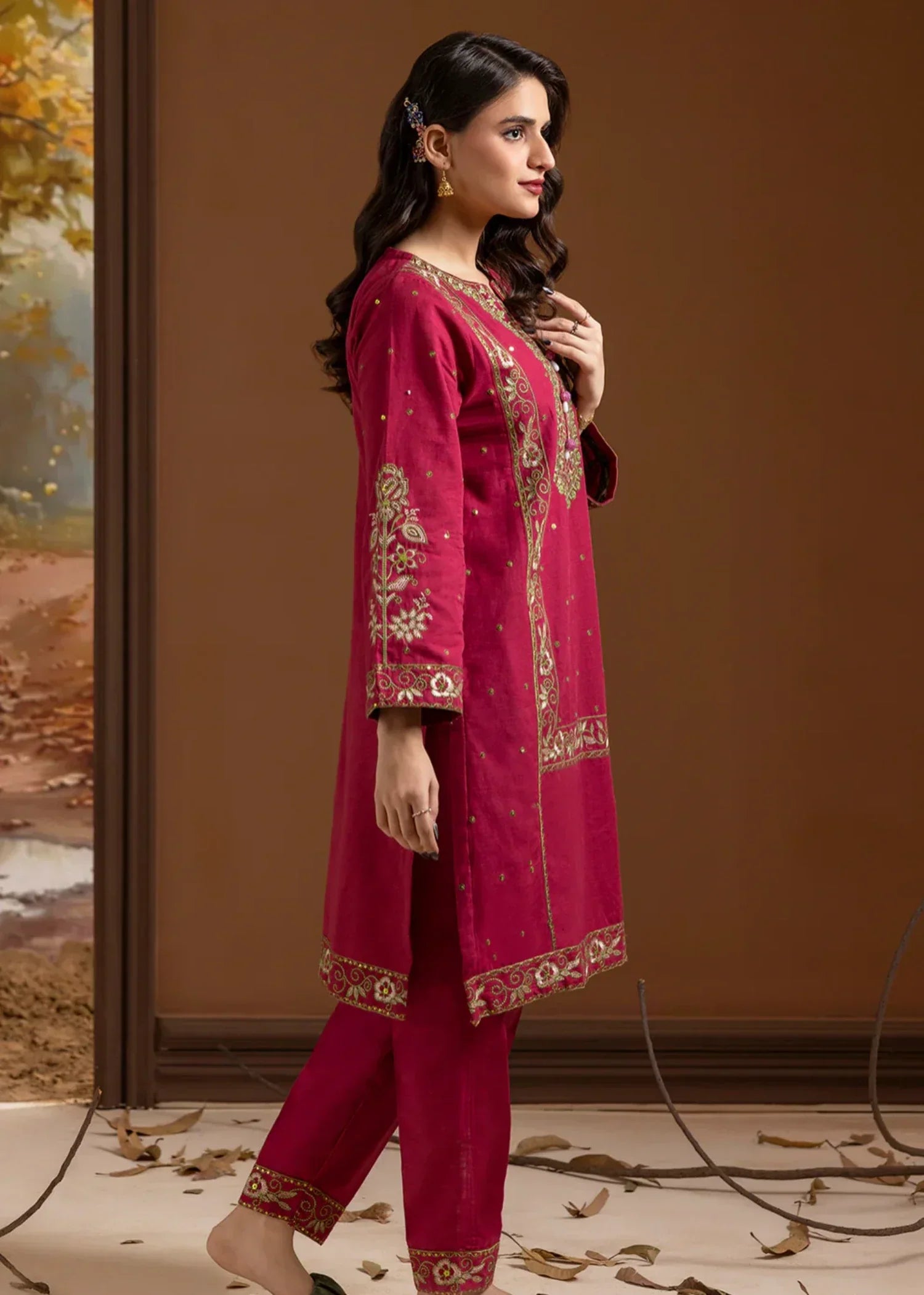 Zellbury WPW2423366 Hot Pink Women 2pcs