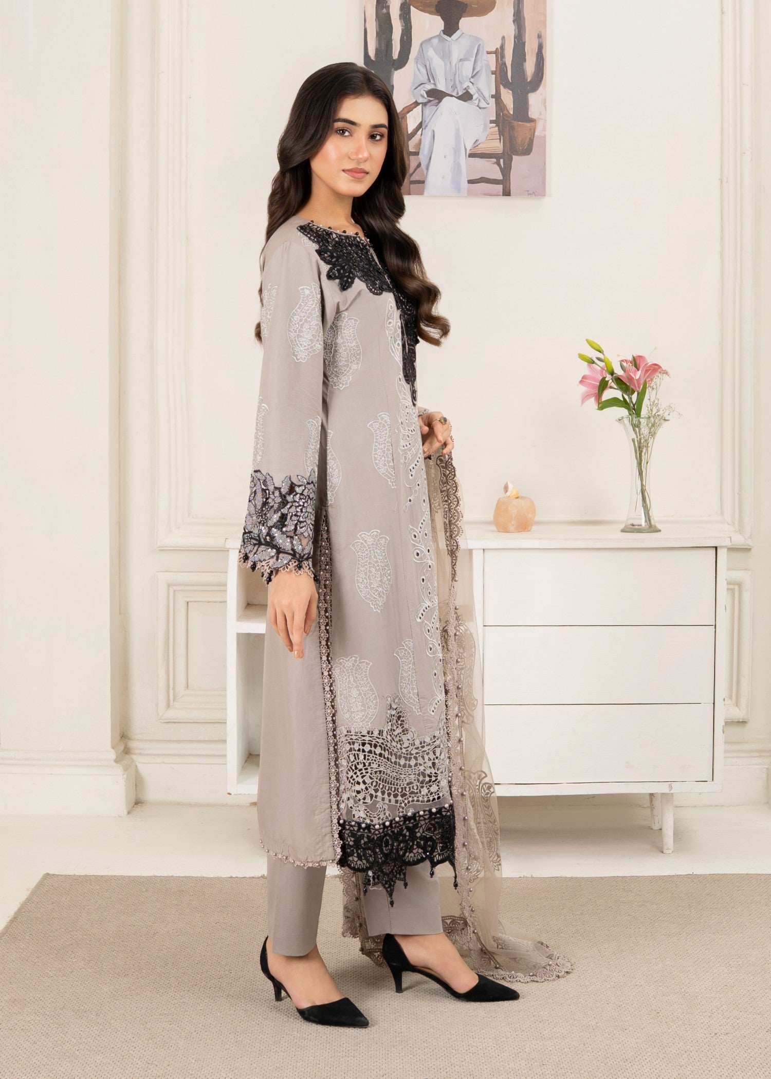 Amar KM AL 1063( grey ) (N) Women 3pcs
