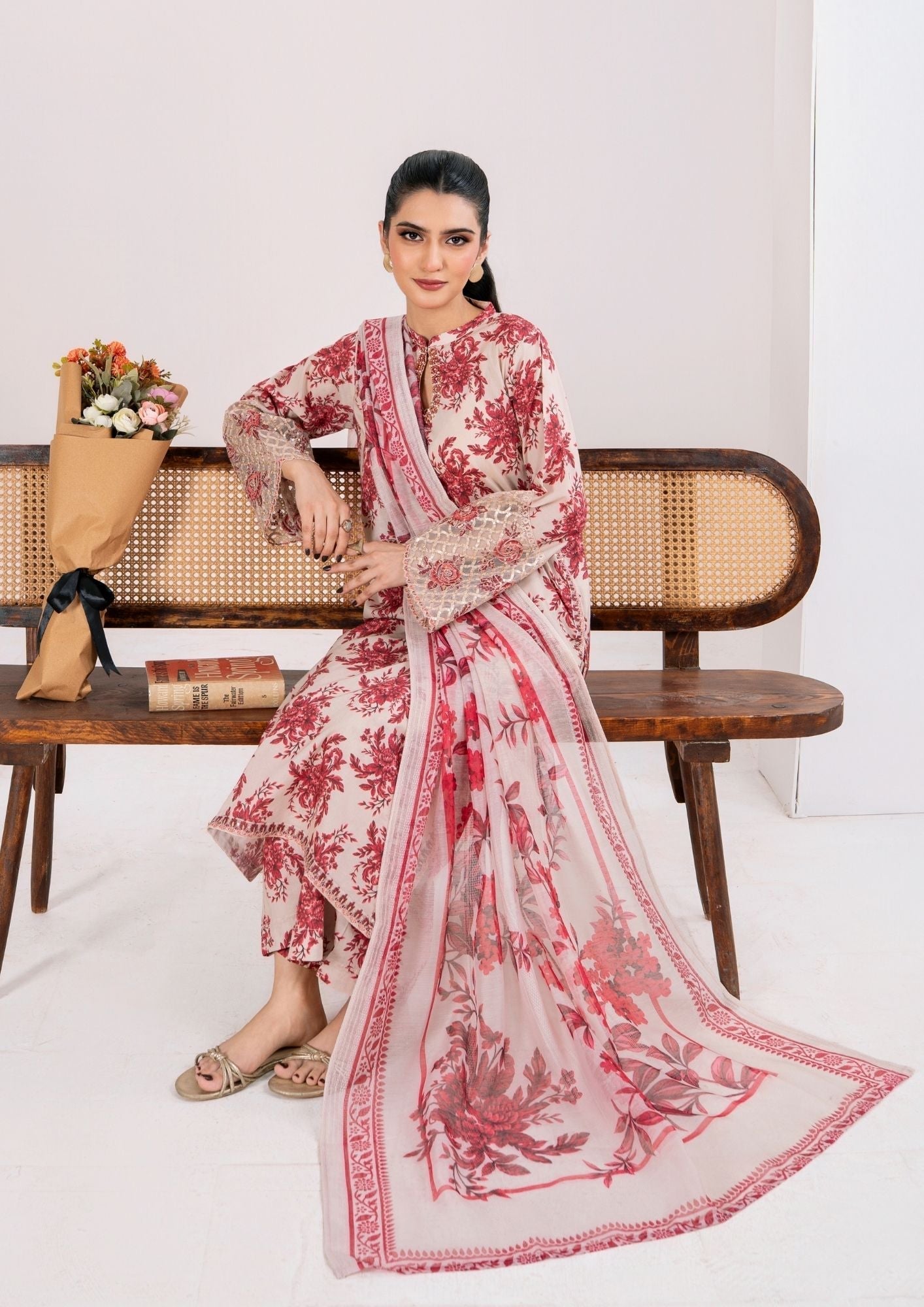 Alfatah Pret Printed Lawn with Embroidery RANAAI S25 0004 Women 3pcs