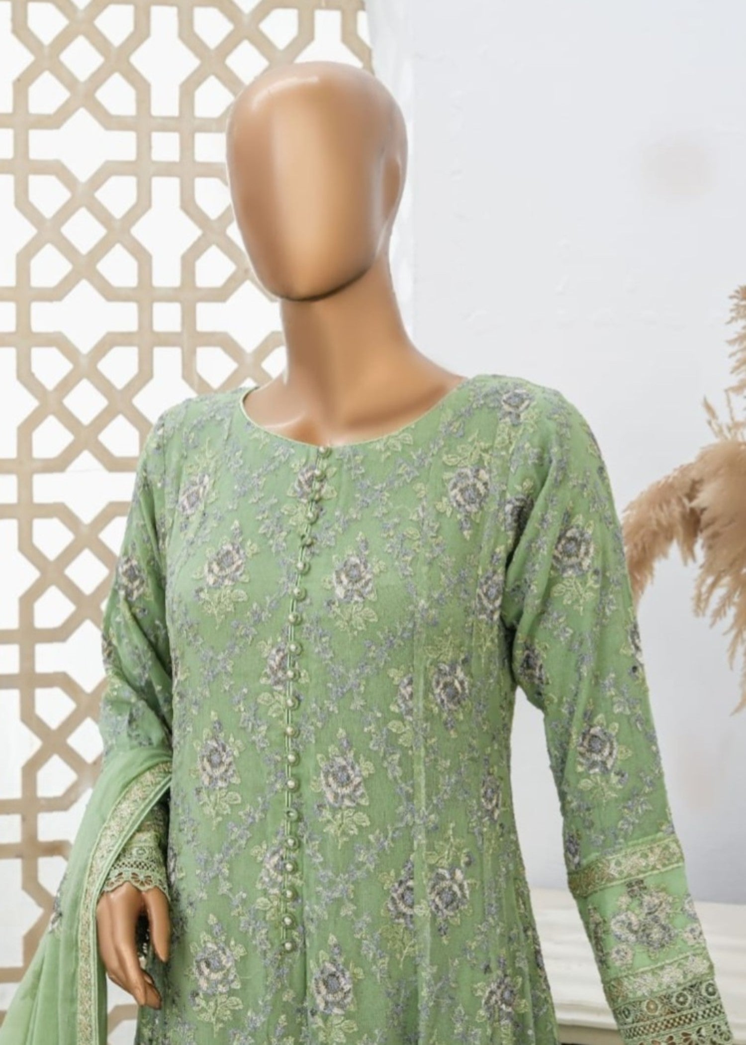 Ahmed Creations AREEBA PISTACHIO GREEN Women 3pcs
