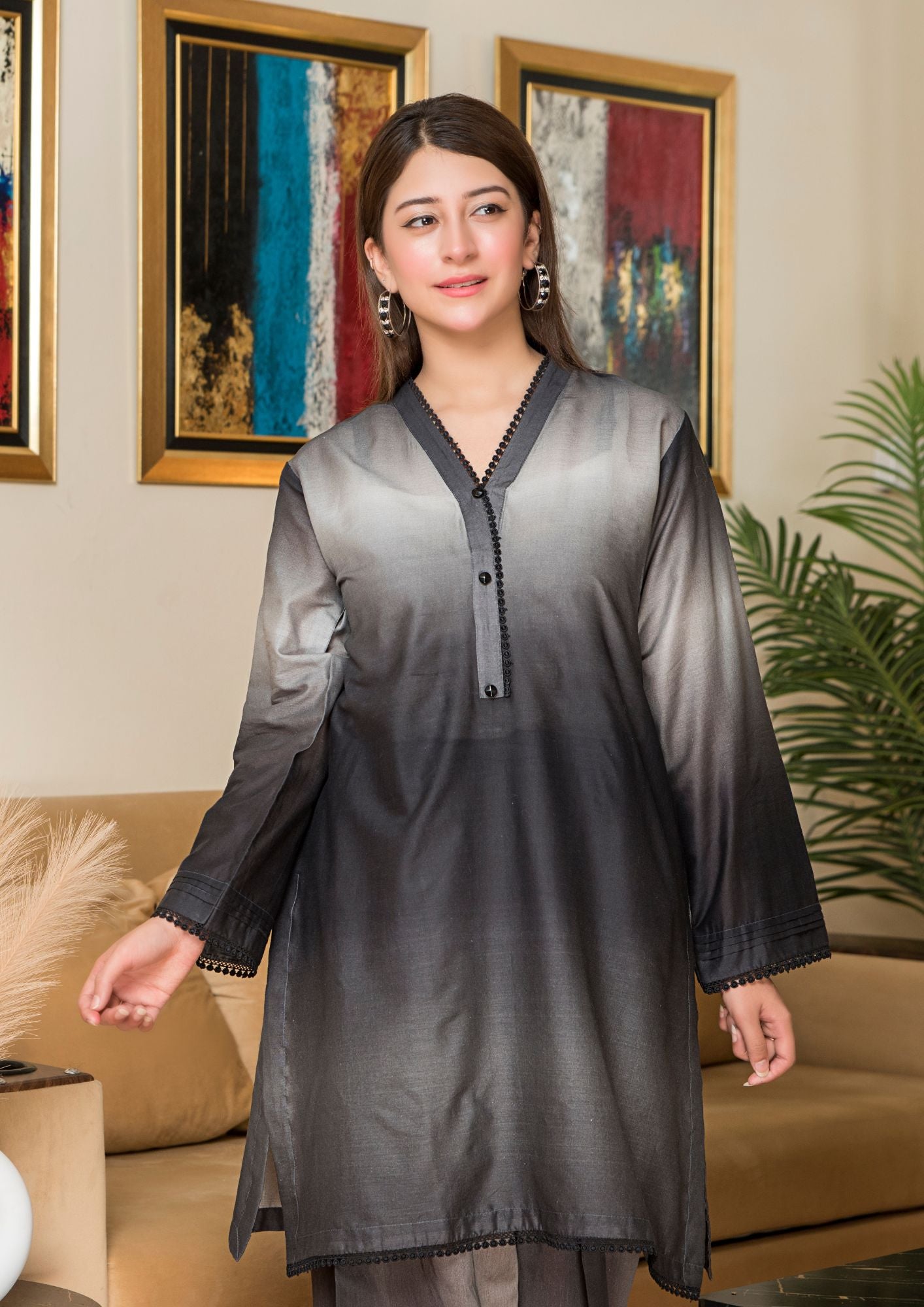 Yolo Pret Digital Print Lawn OMBRE O25 0005 Women 2pcs