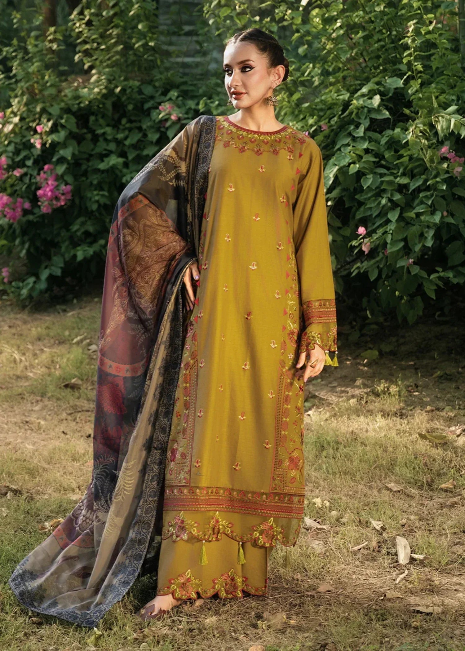 Hemstitch Sandalwood Women 3pcs