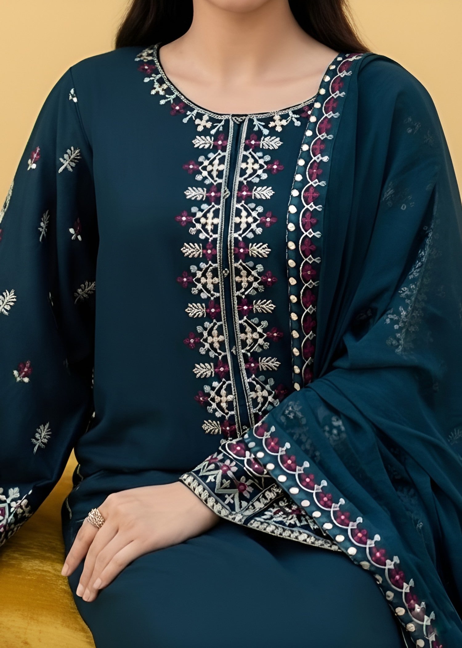 Fabric Garden Teal Elegance Women 3pcs