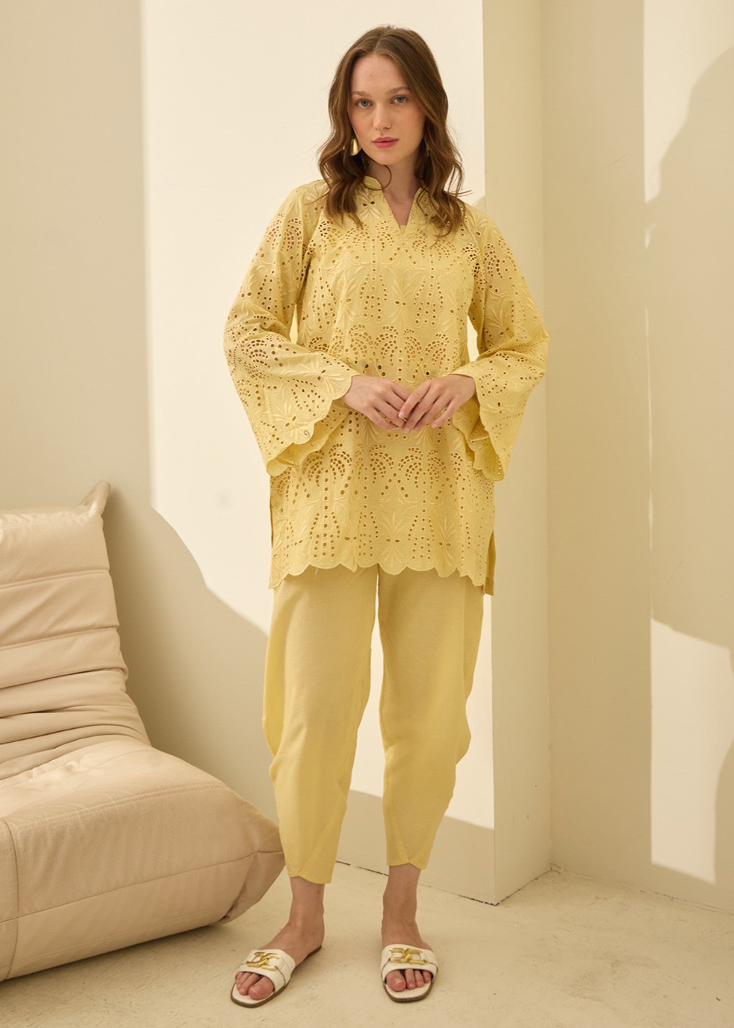 Kiara Rielle – Embroidered Co ords Set Women 2pcs