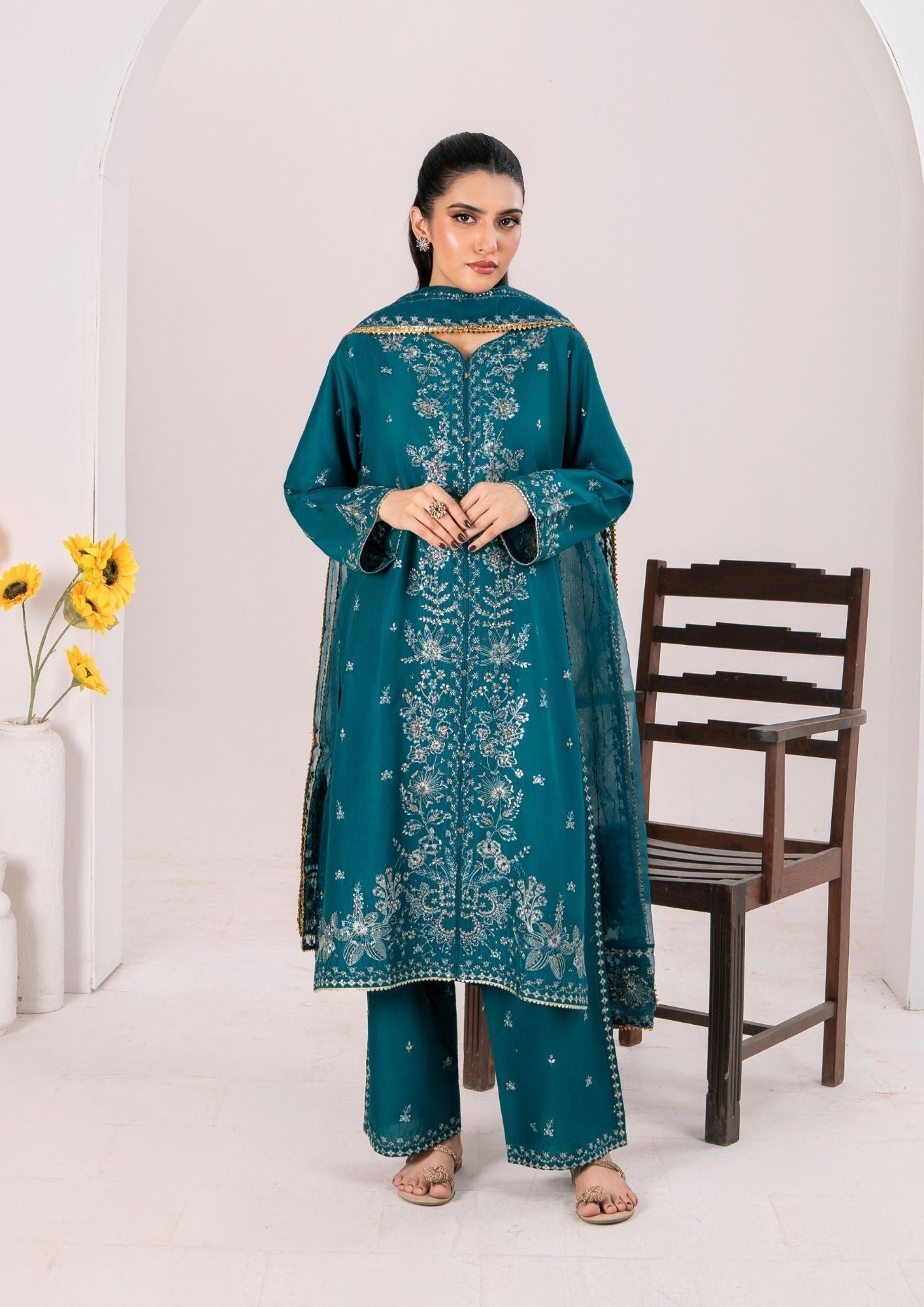 Alfatah Pret Embroidered Lawn ZAUQ S25 0023 Women 3pcs