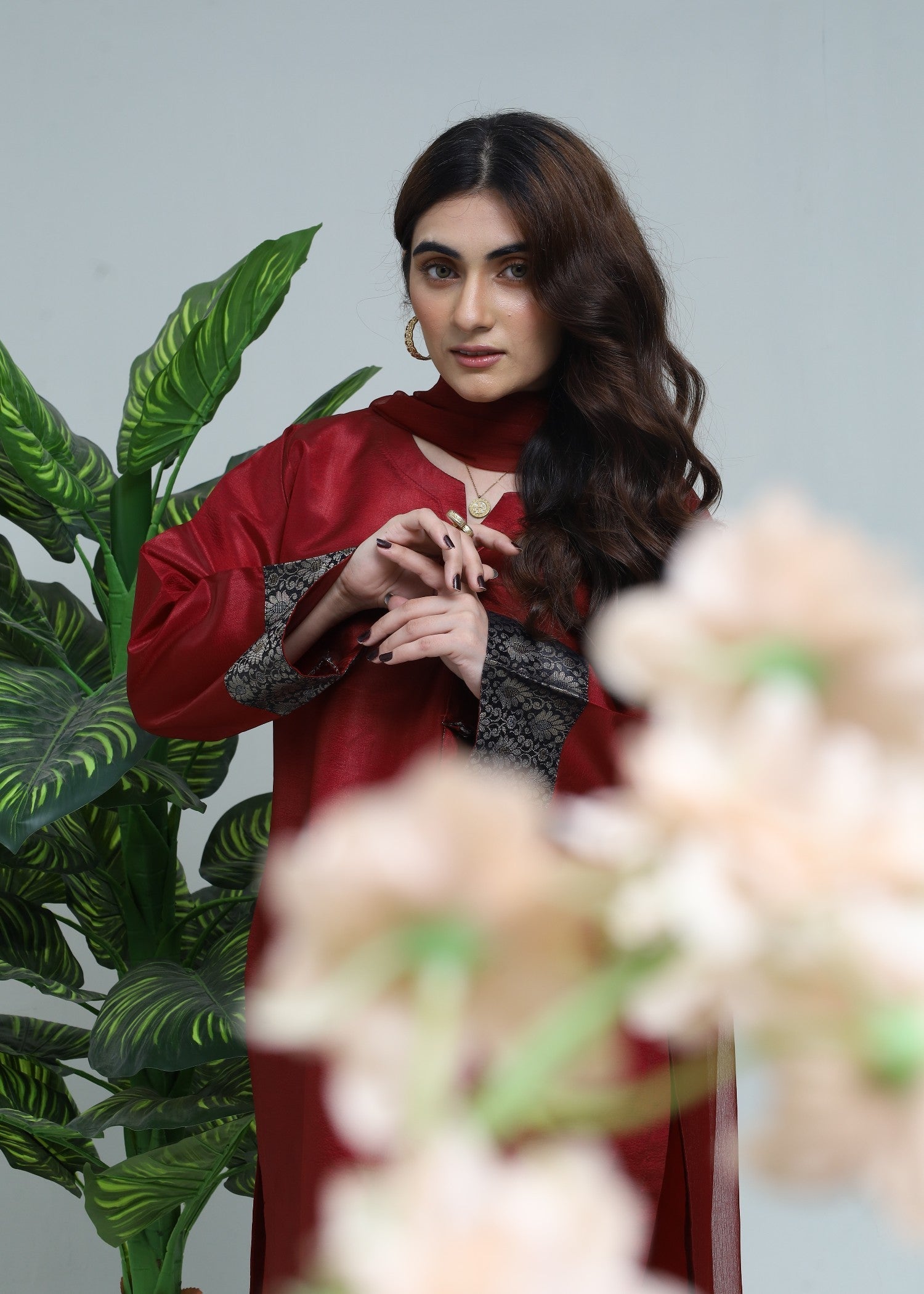 Zamnah Ruby Elegance Women 3pcs