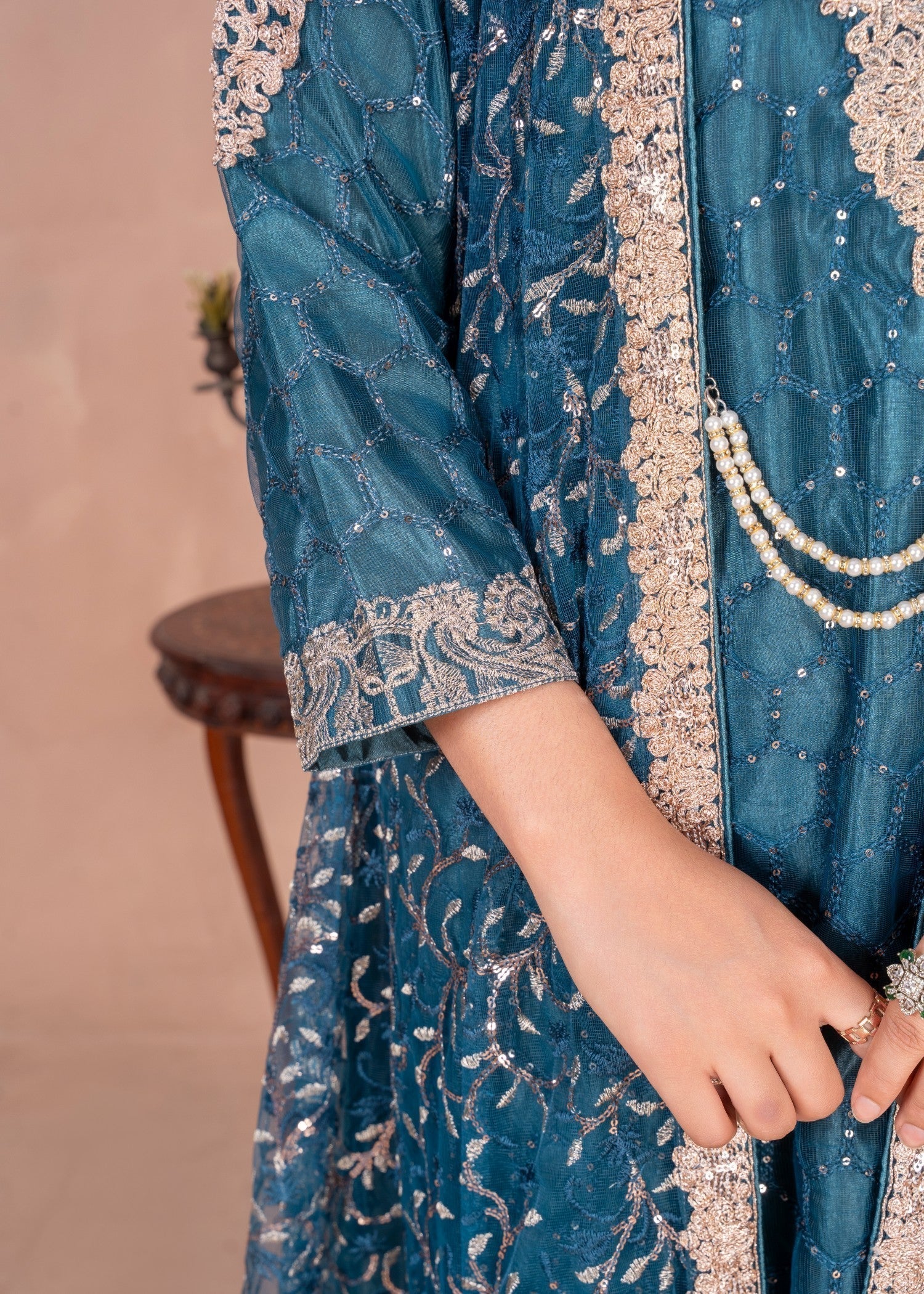 Four Season Boutique MALA GOWN TEAL Women 4pcs