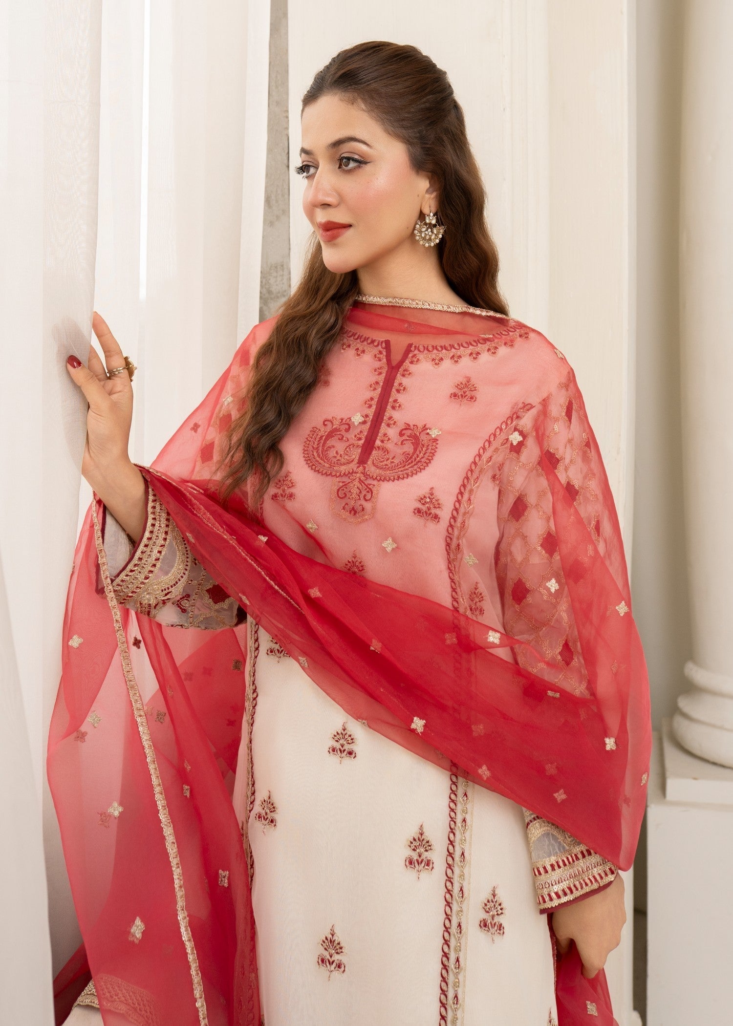 Zaren 4159 ORG O.WHT Women 3pcs