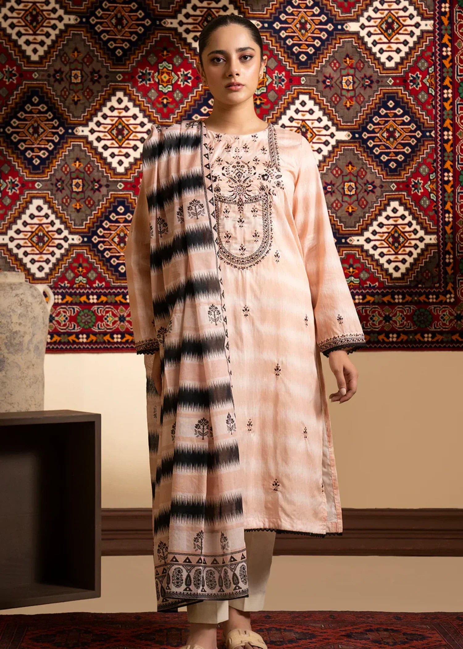 Zellbury WPS2521668 peach pink Women 2pcs