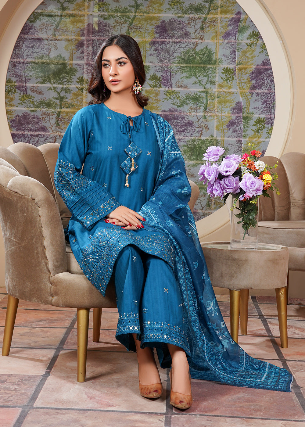 Elara Official Flare set Women 3pcs